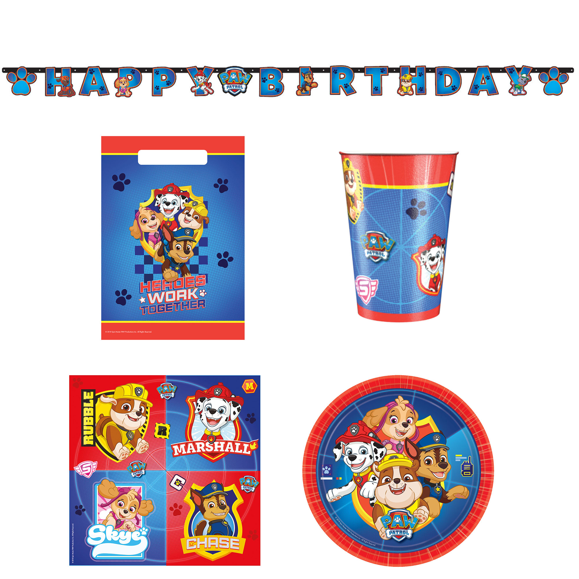 Paw Patrol Party In A Box - 8 Guests