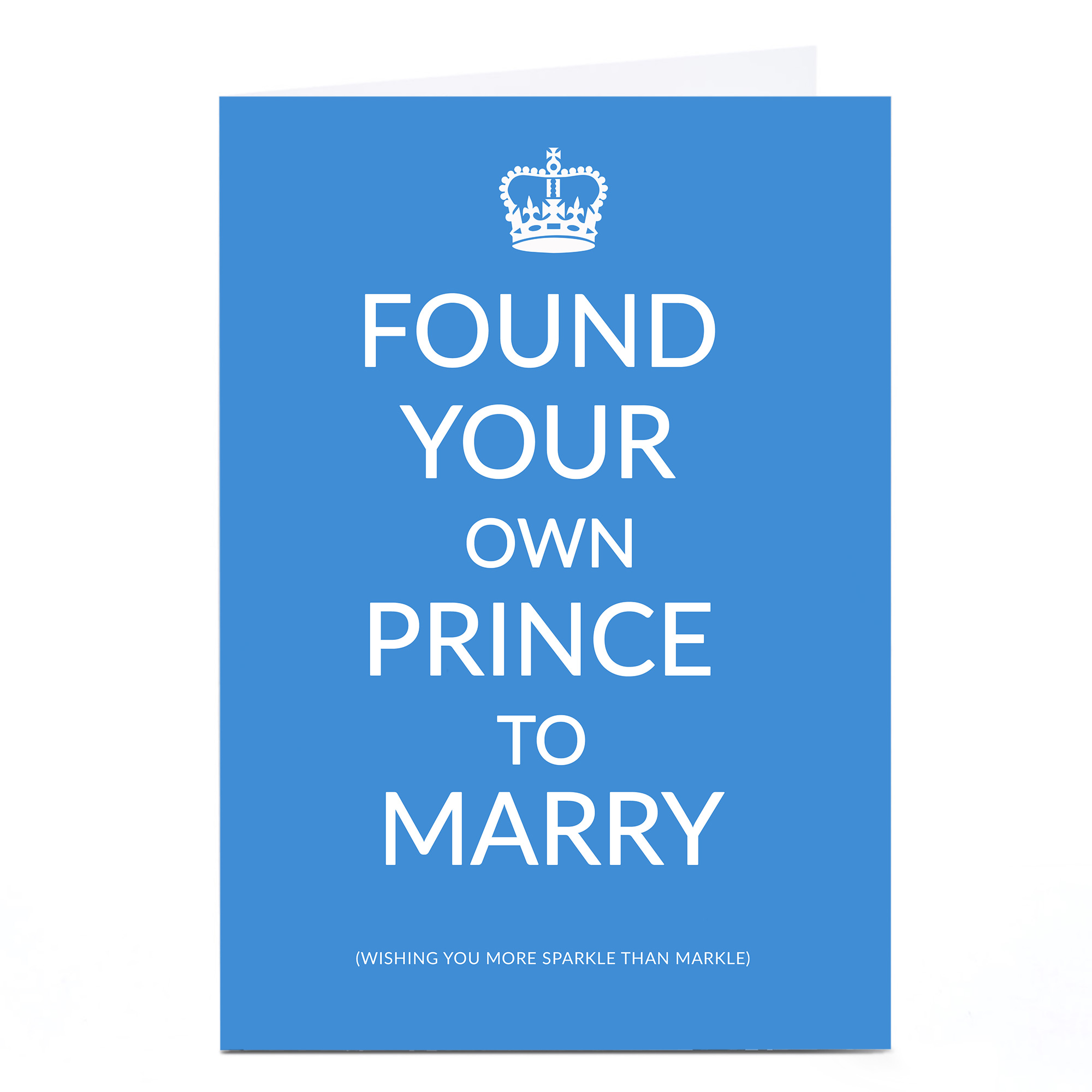 Personalised Wedding Card - Found Your Own Prince