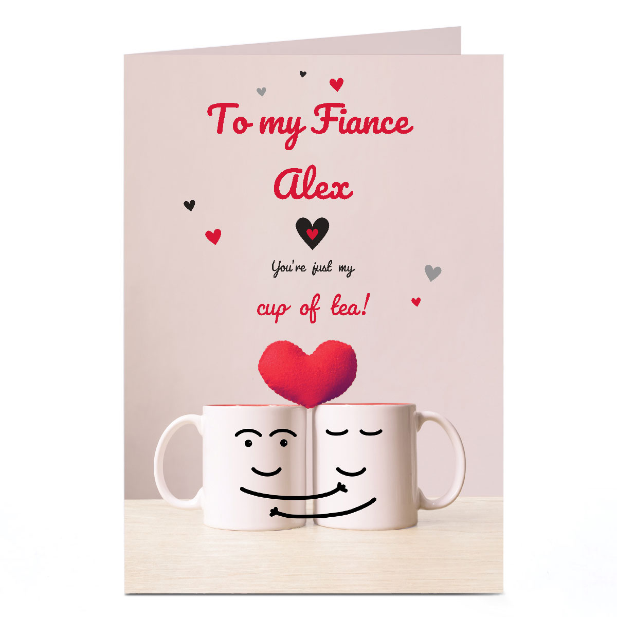 Personalised Valentine's Day Card - My Cup of Tea, Fiance