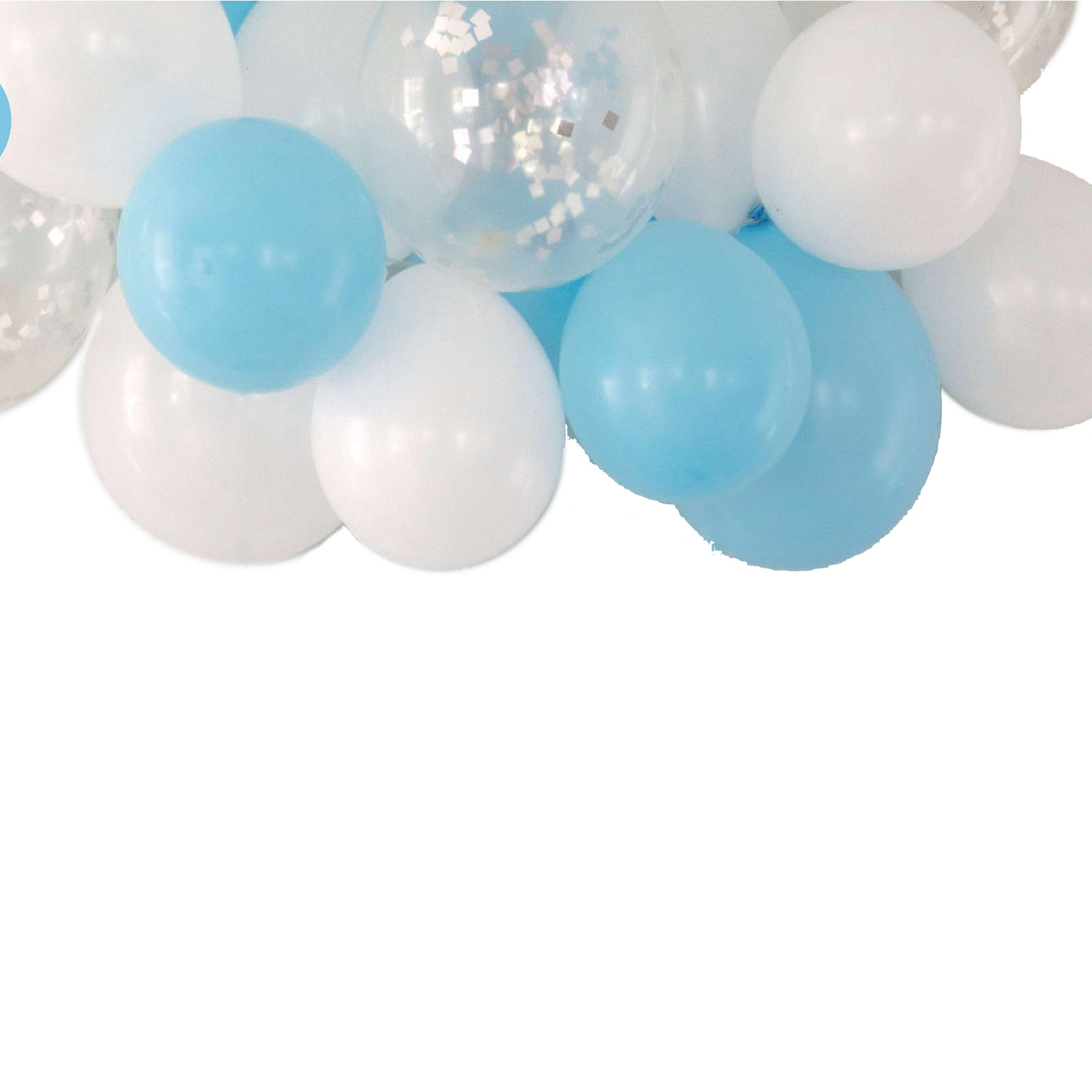 Blue Gingham 1st Birthday Party Accessories Bundle - 20 Pieces 