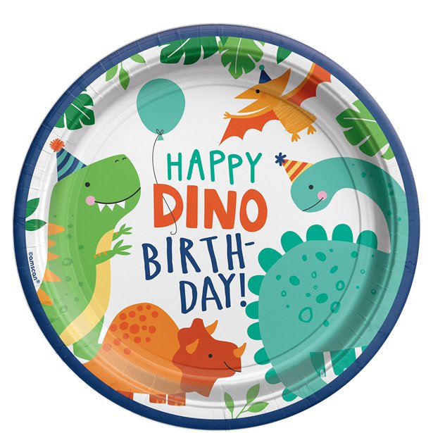 Dino-Mite Birthday Party Tableware & Decorations Bundle - 16 Guests