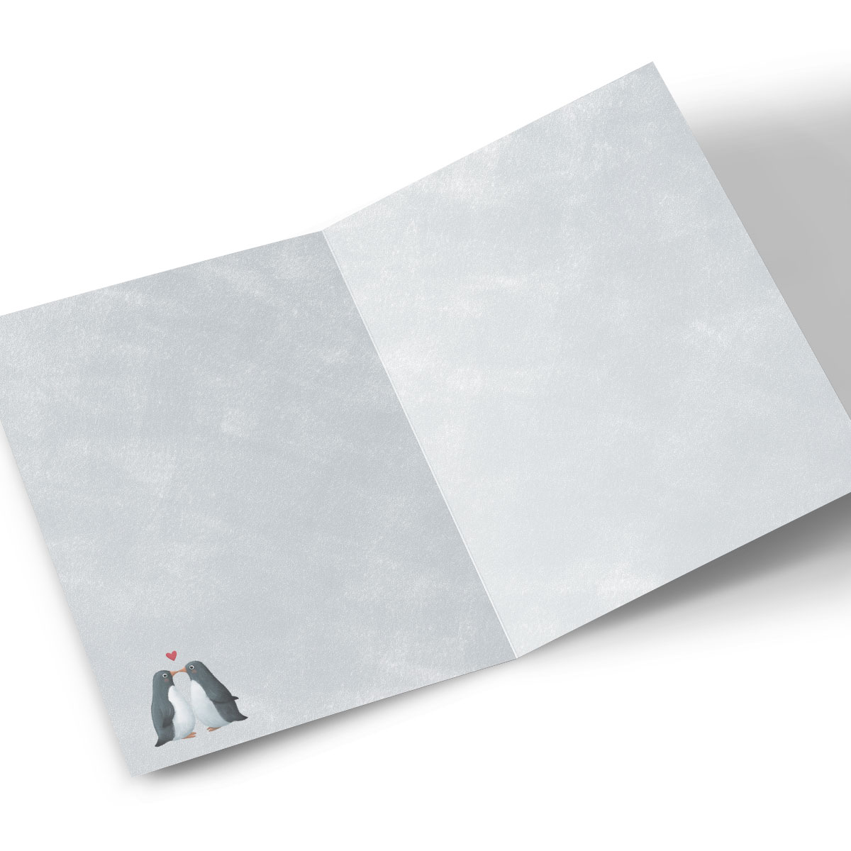 Personalised Valentine's Card - Penguin Couple