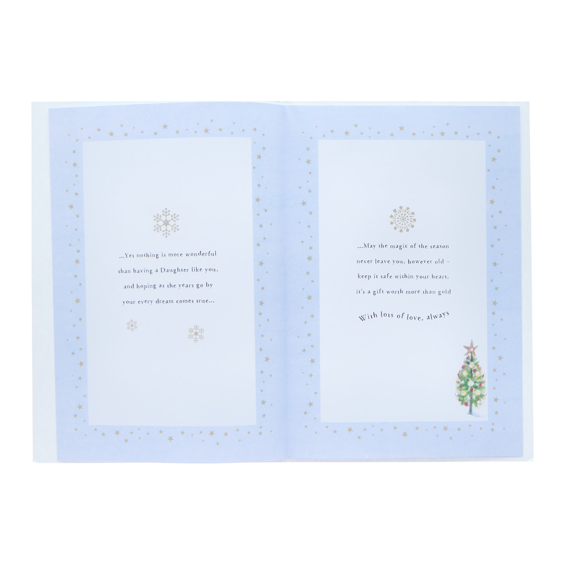 Daughter Window Scene Christmas Card