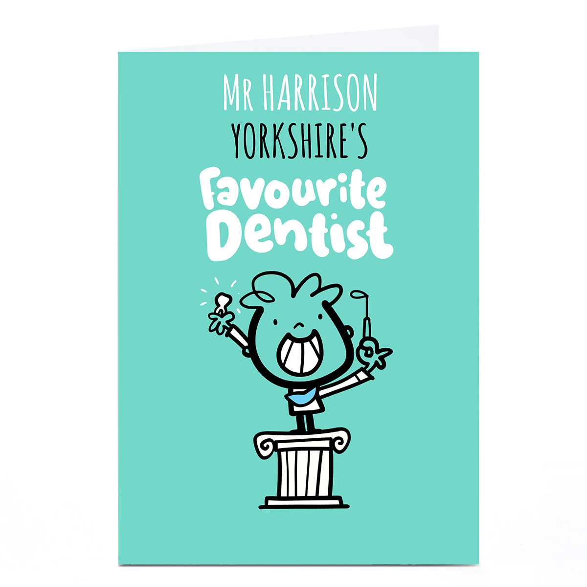 Personalised Fruitloops Card - Favourite Dentist