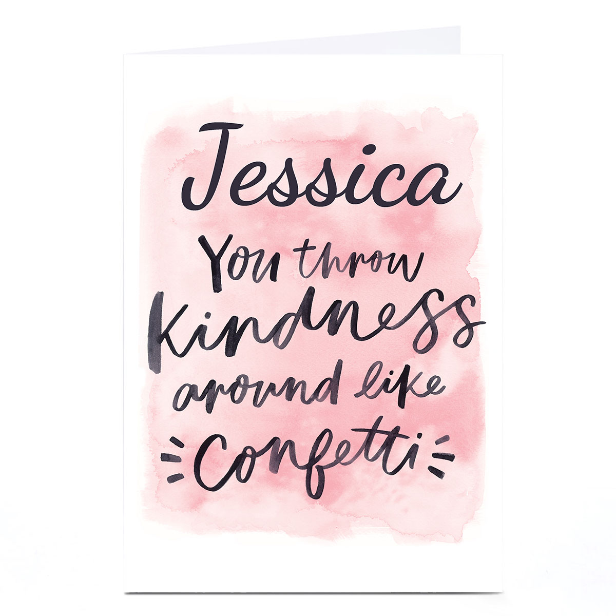 Personalised Card - Throw Kindness Like Confetti