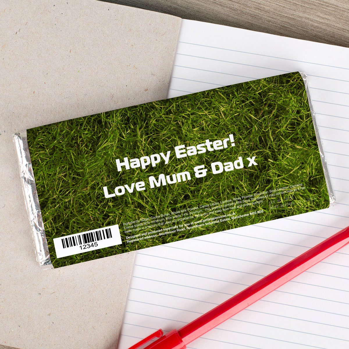 Personalised Chocolate Bar - Easter Eggs