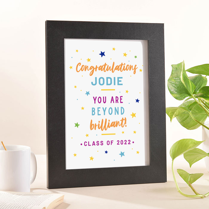 Personalised Congratulations Portrait Print