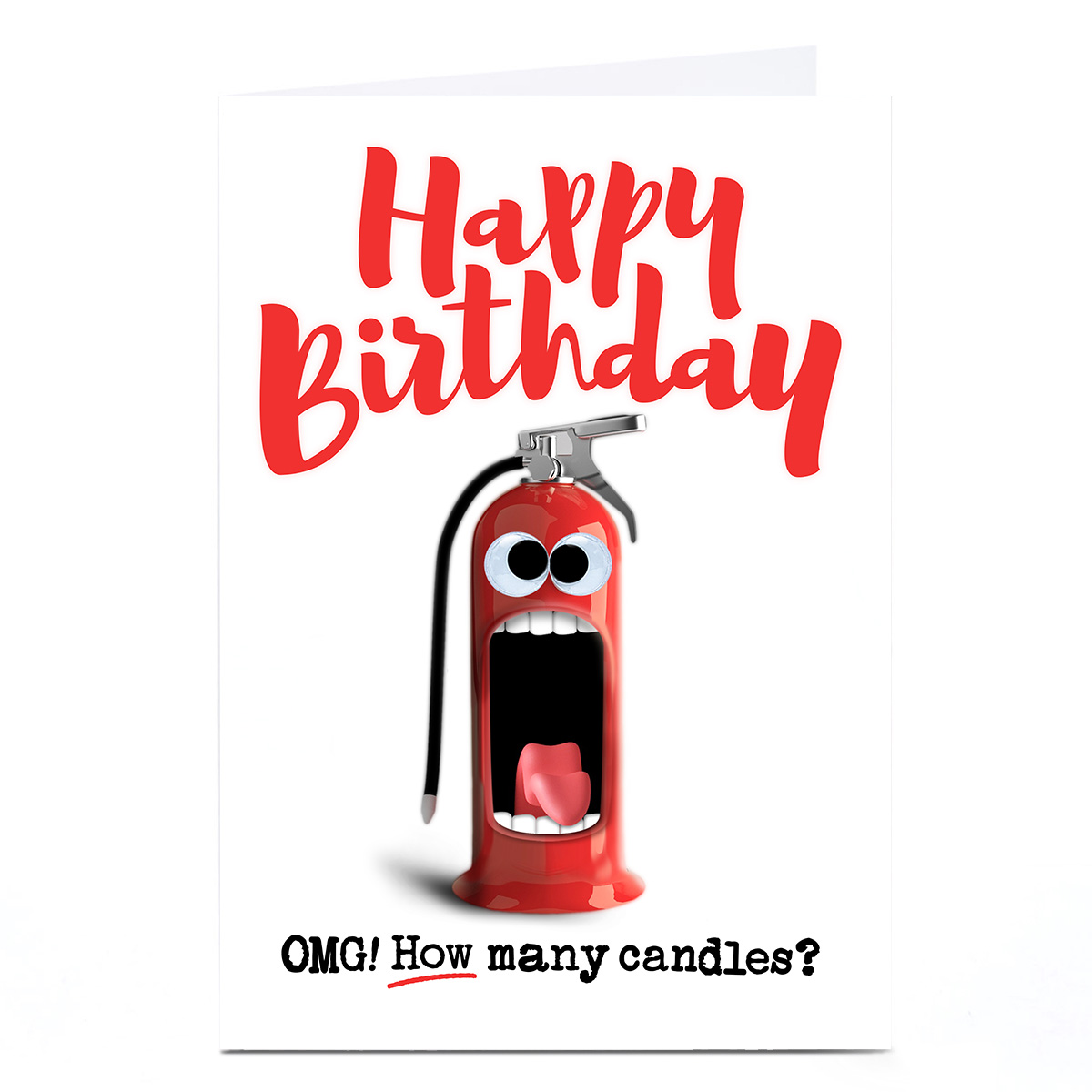 Personalised PG Quips Birthday Card - How Many Candles?