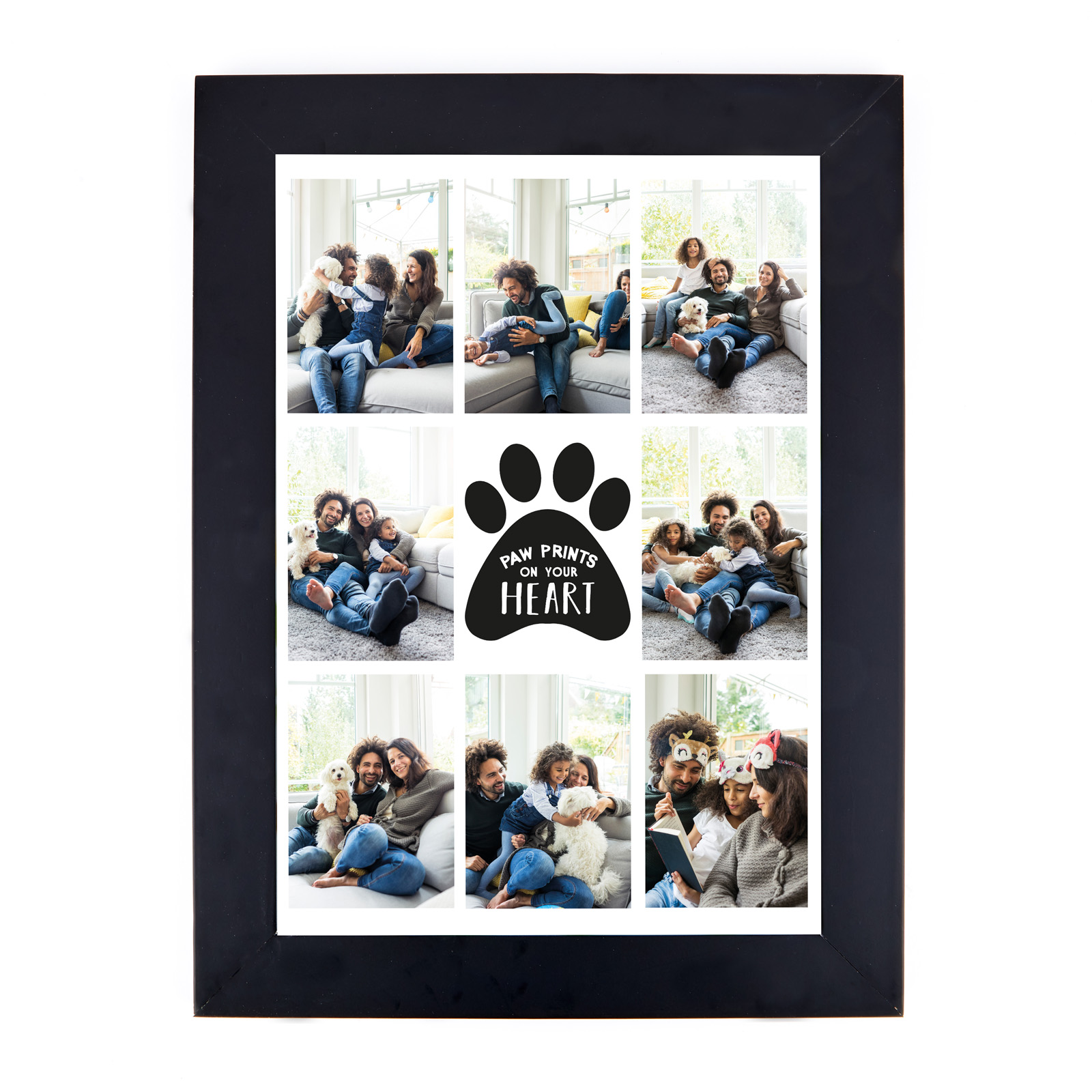 Personalised Photo Print - Pawprints On Your Heart