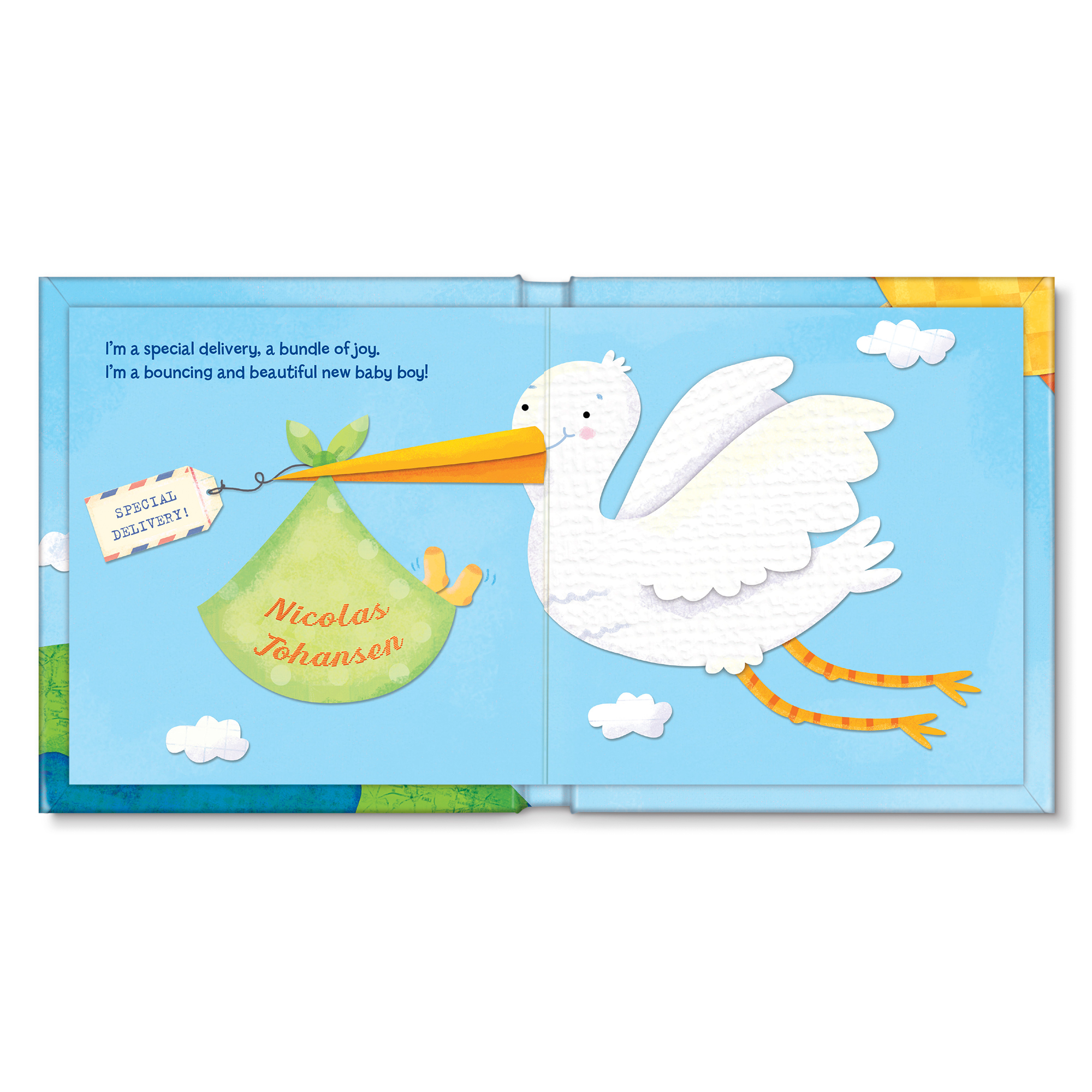 Hello World! Personalised Blue Storybook
