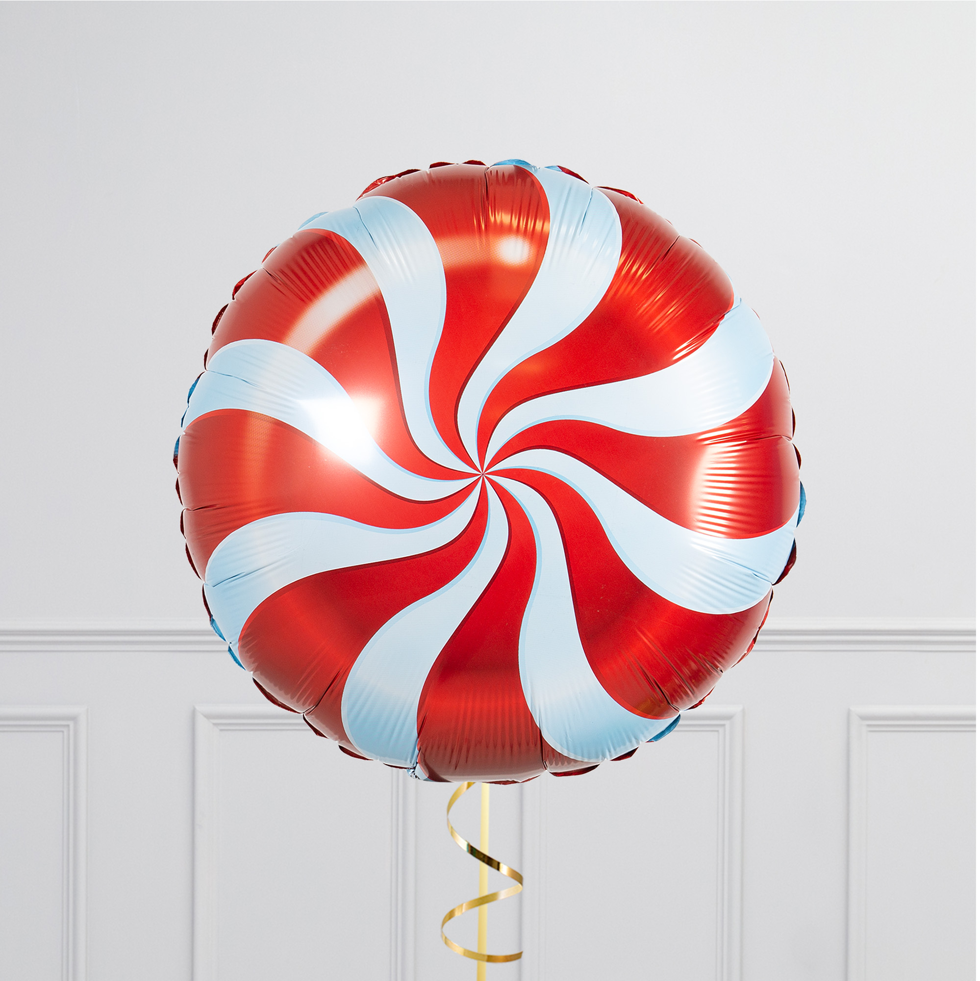 Merry Christmas Red Stars Foil Balloon Bunch - Delivered Inflated!