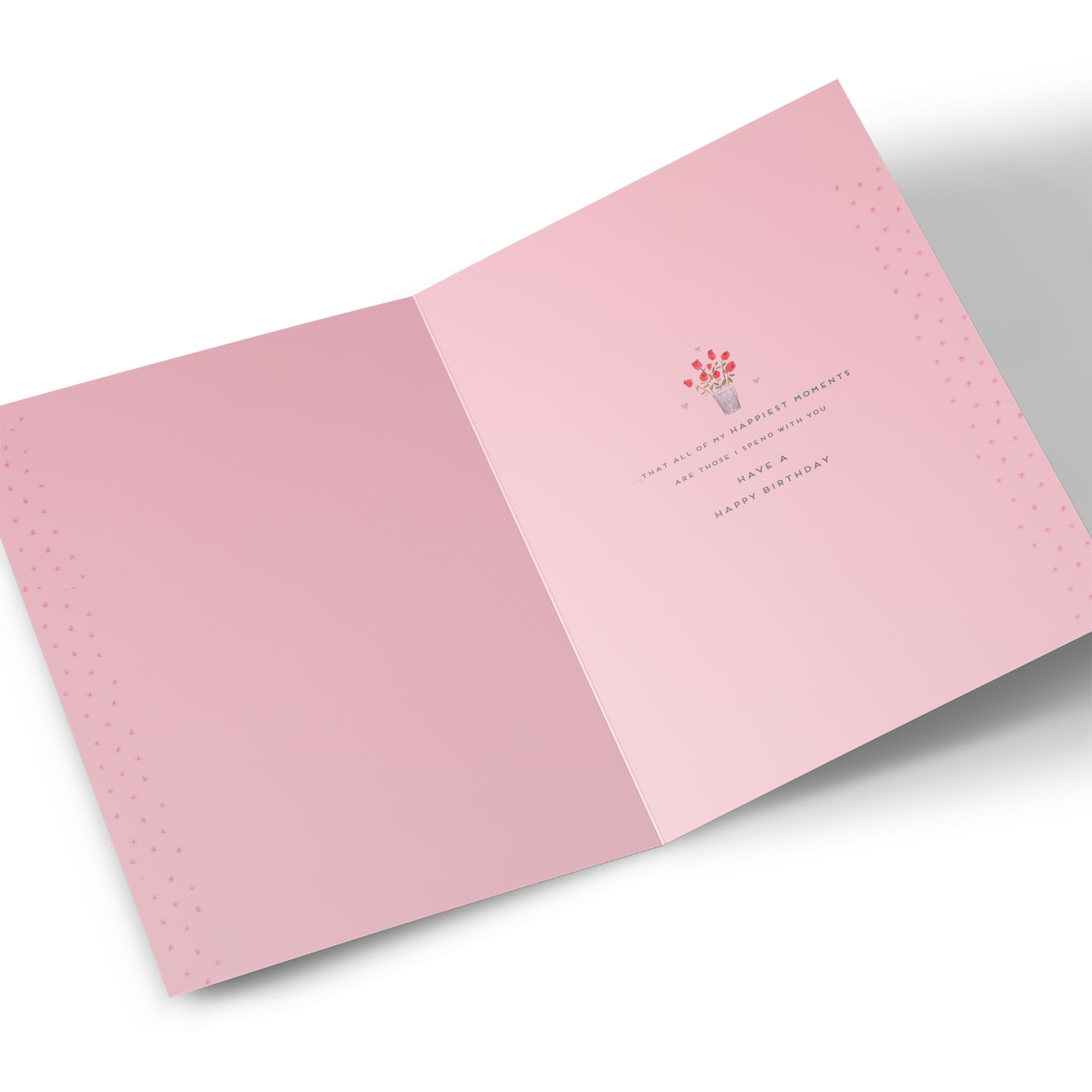 Birthday Card - Red Roses Flower Stall, Wife