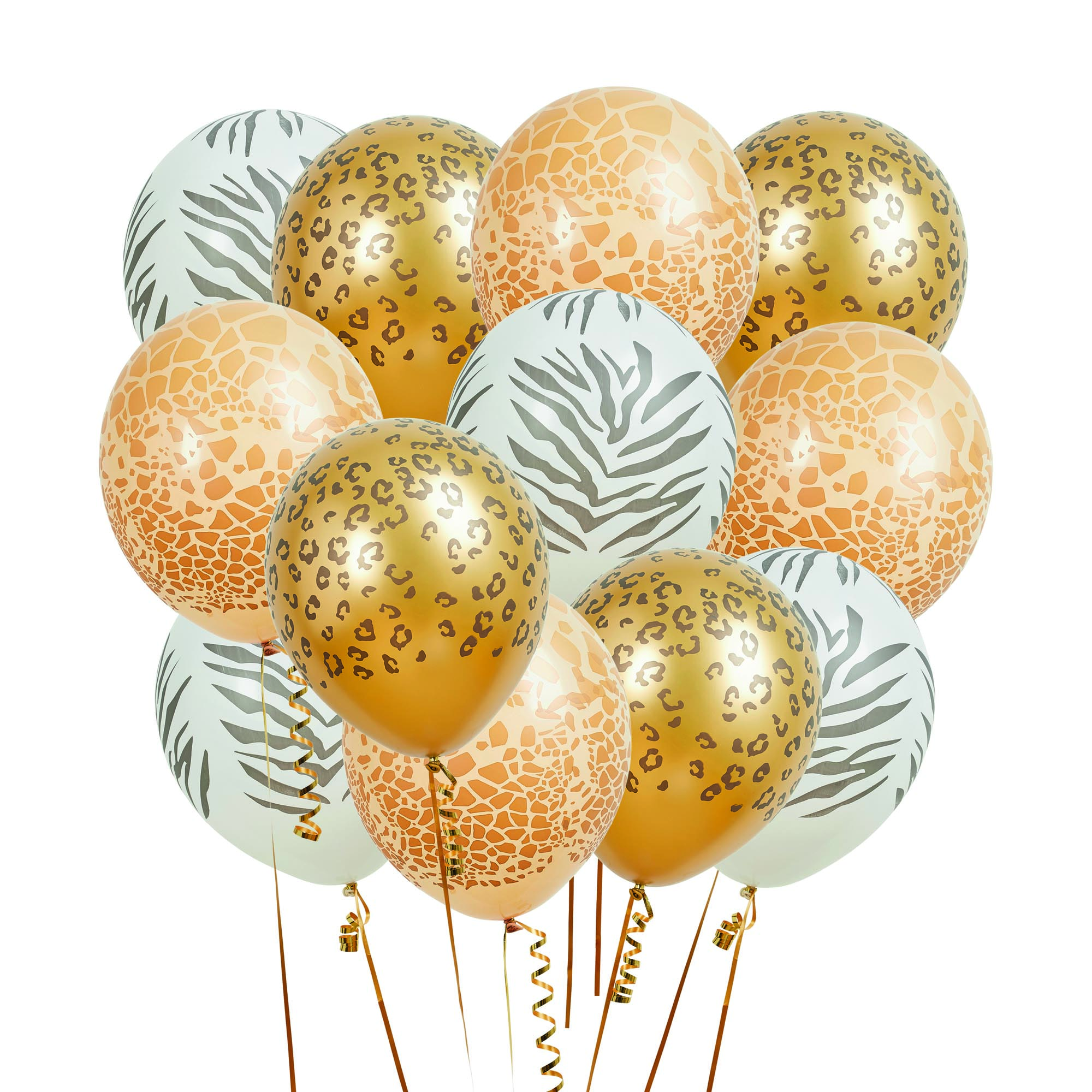 Safari 12-Inch Latex Balloon Bundle - Pack of 12