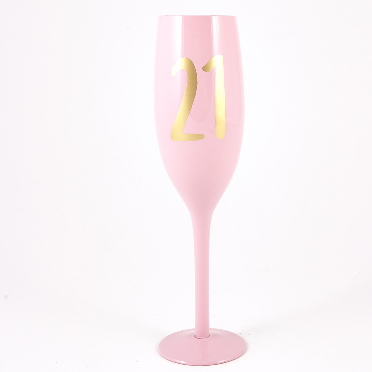 21st Birthday Large Peach Champagne Flute