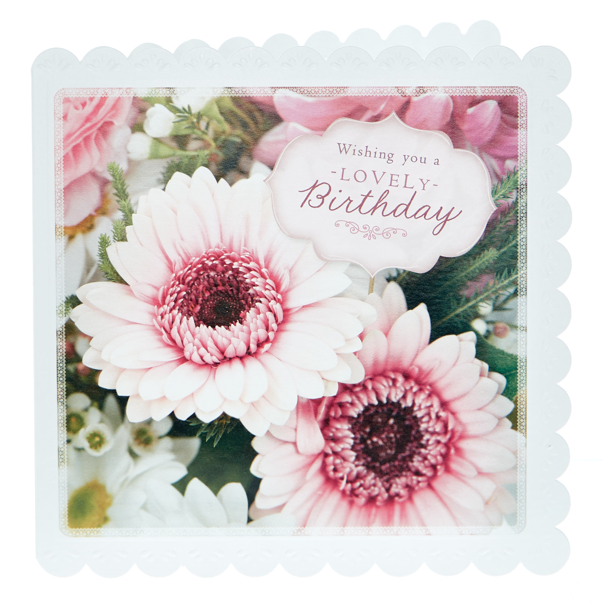 Birthday Card - Lovely Birthday Flowers