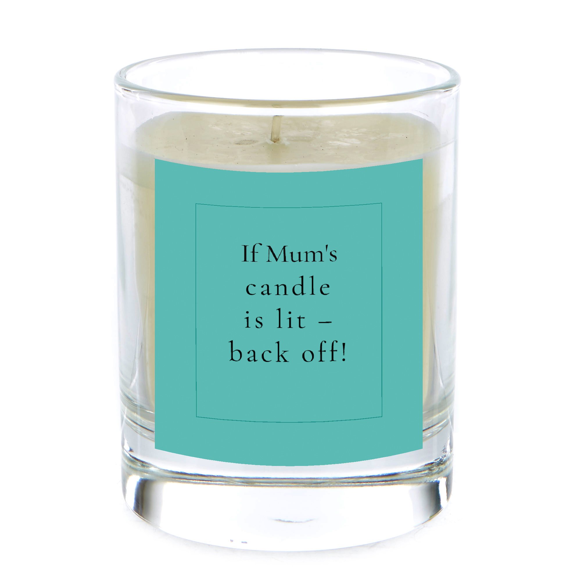 Personalised Pomegranate & Cashmere Scented Candle - Mum's Candle Back Off