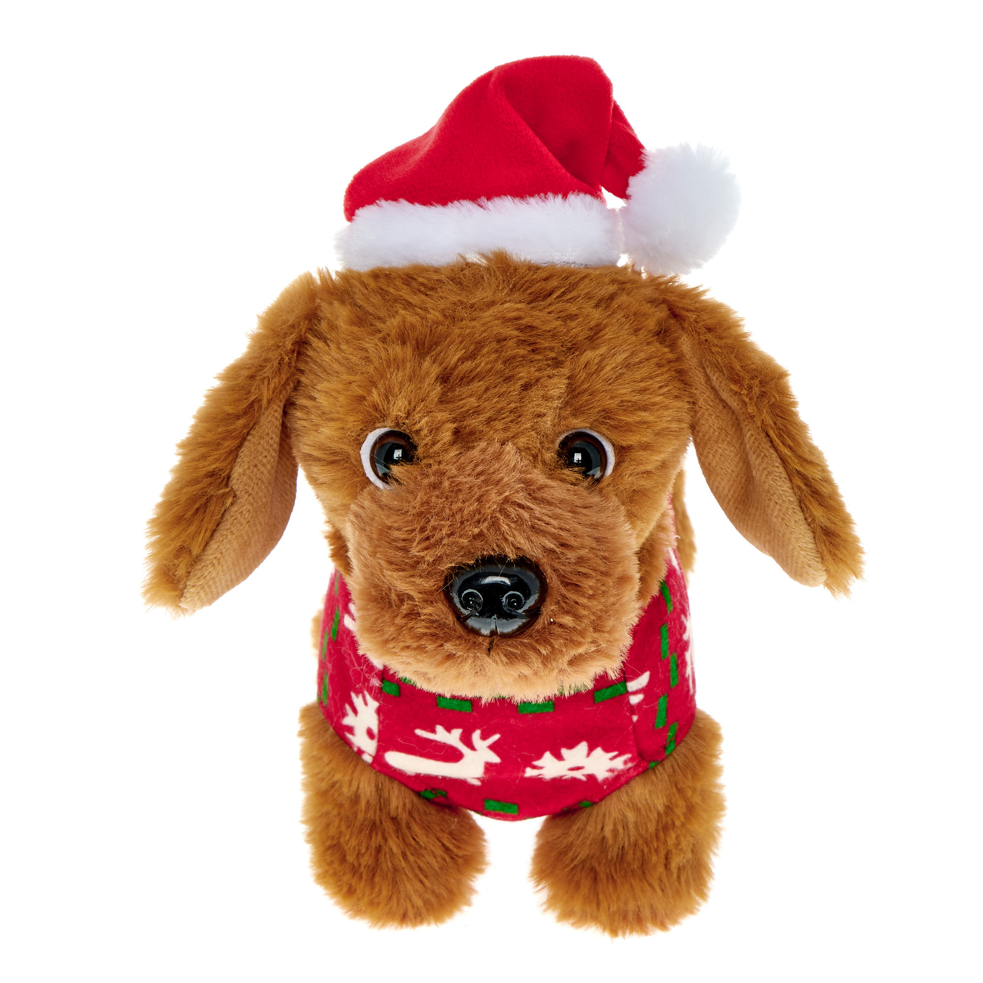 Medium Christmas Sausage Dog Soft Toy