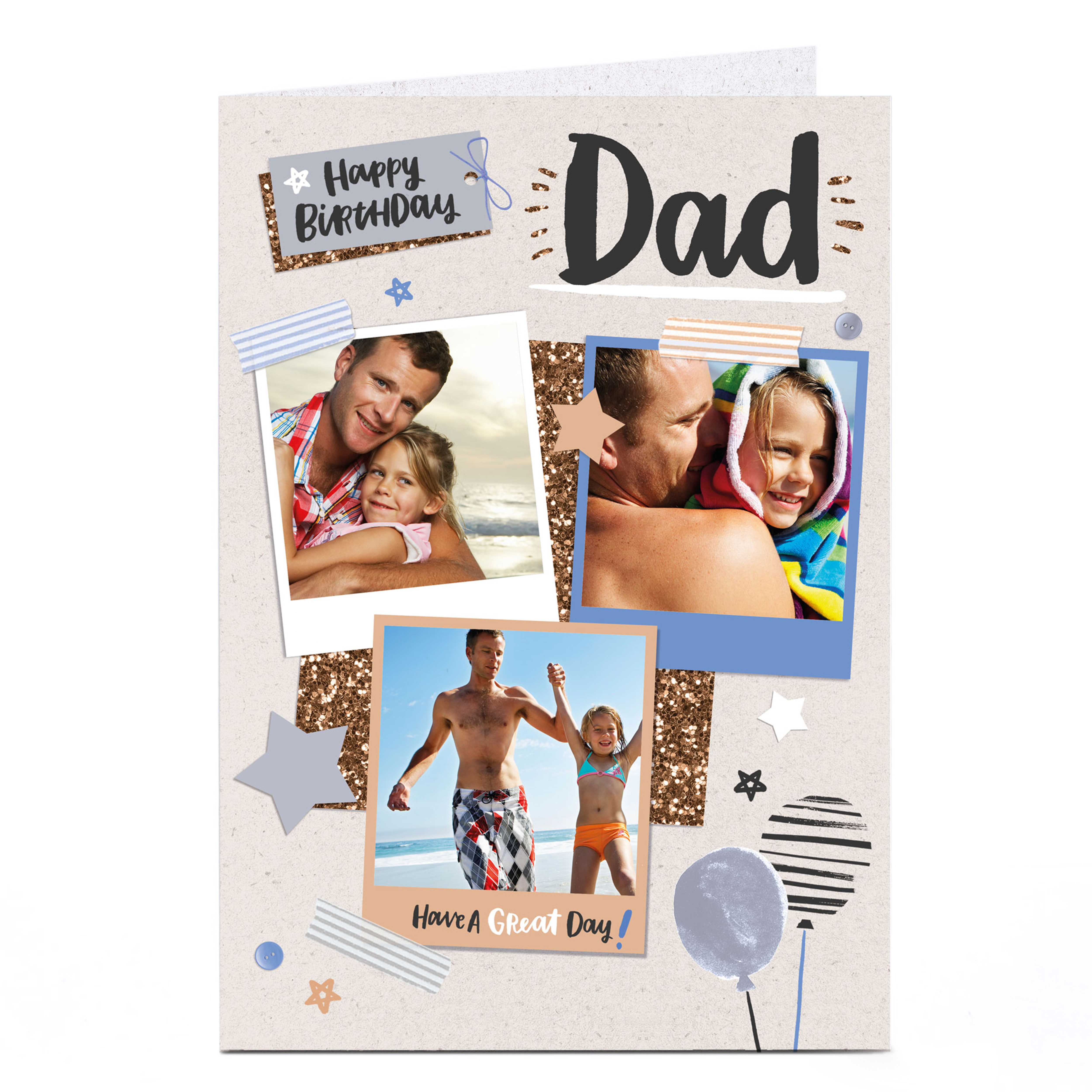 Photo Birthday Card - Have A Great Day Dad