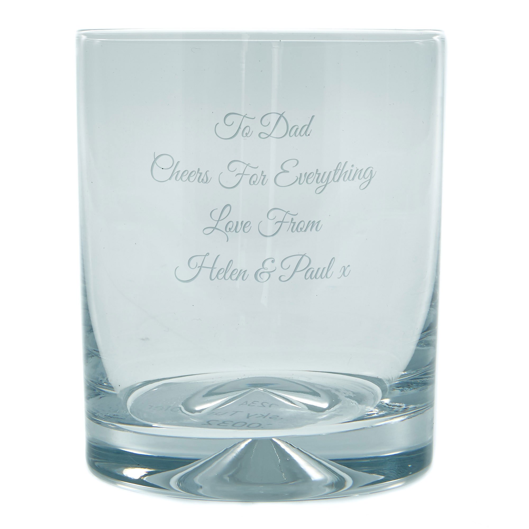 Personalised Engraved Stern Whisky Glass