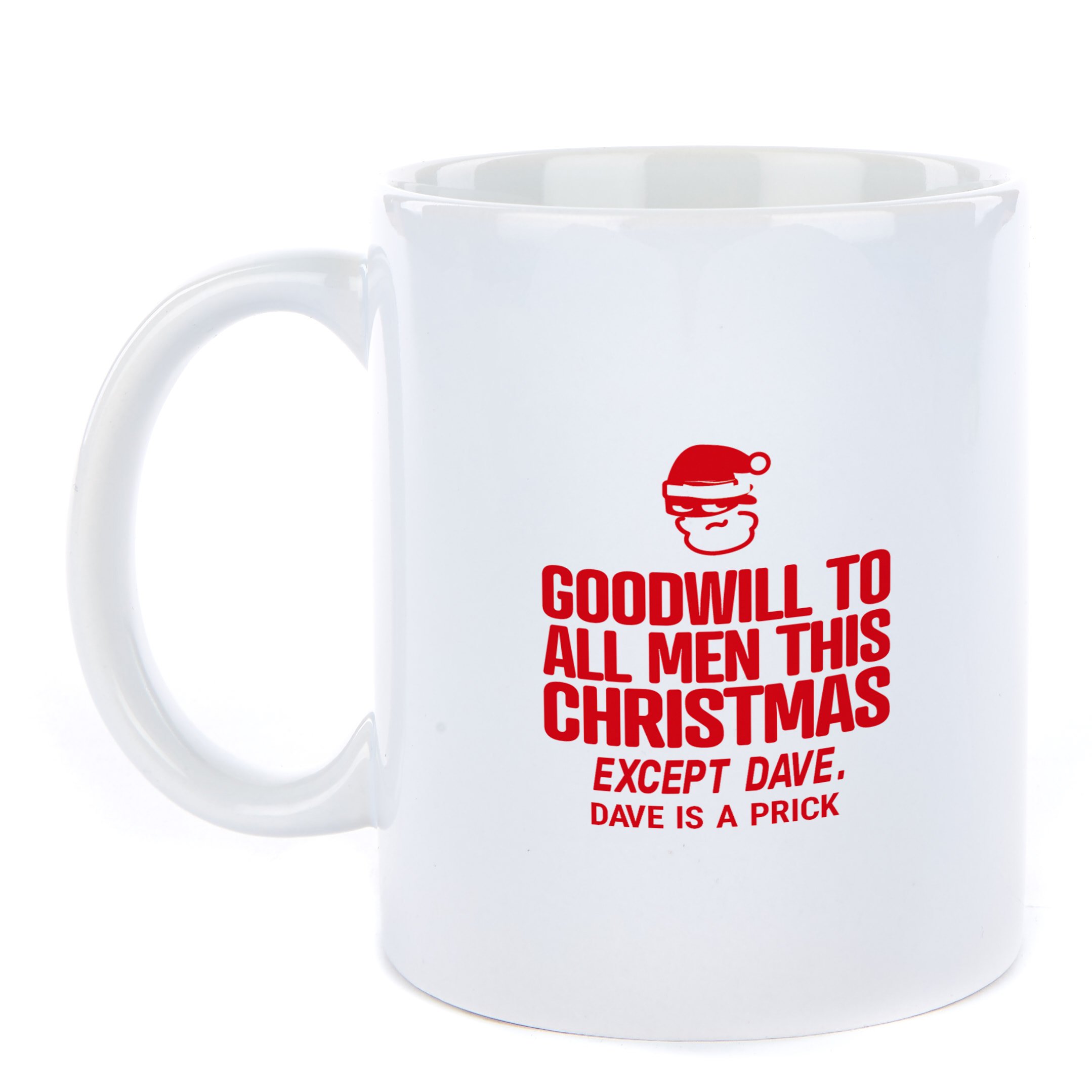Personalised Punk Christmas Mug - Good will to all men
