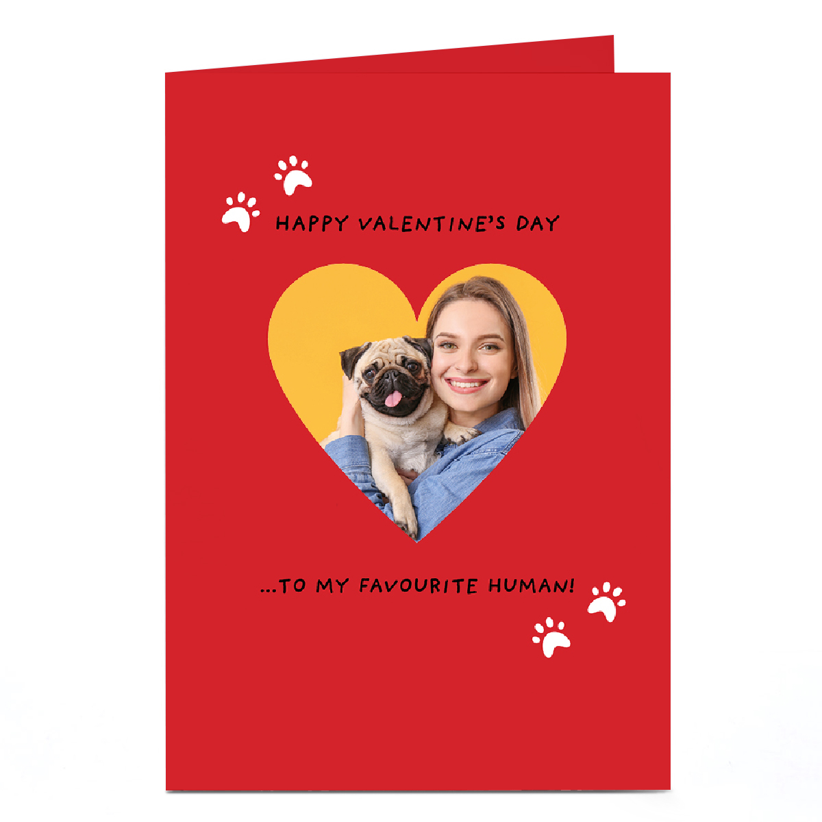 Photo Valentine's Day Card - From the Pet, To My Favourite Human
