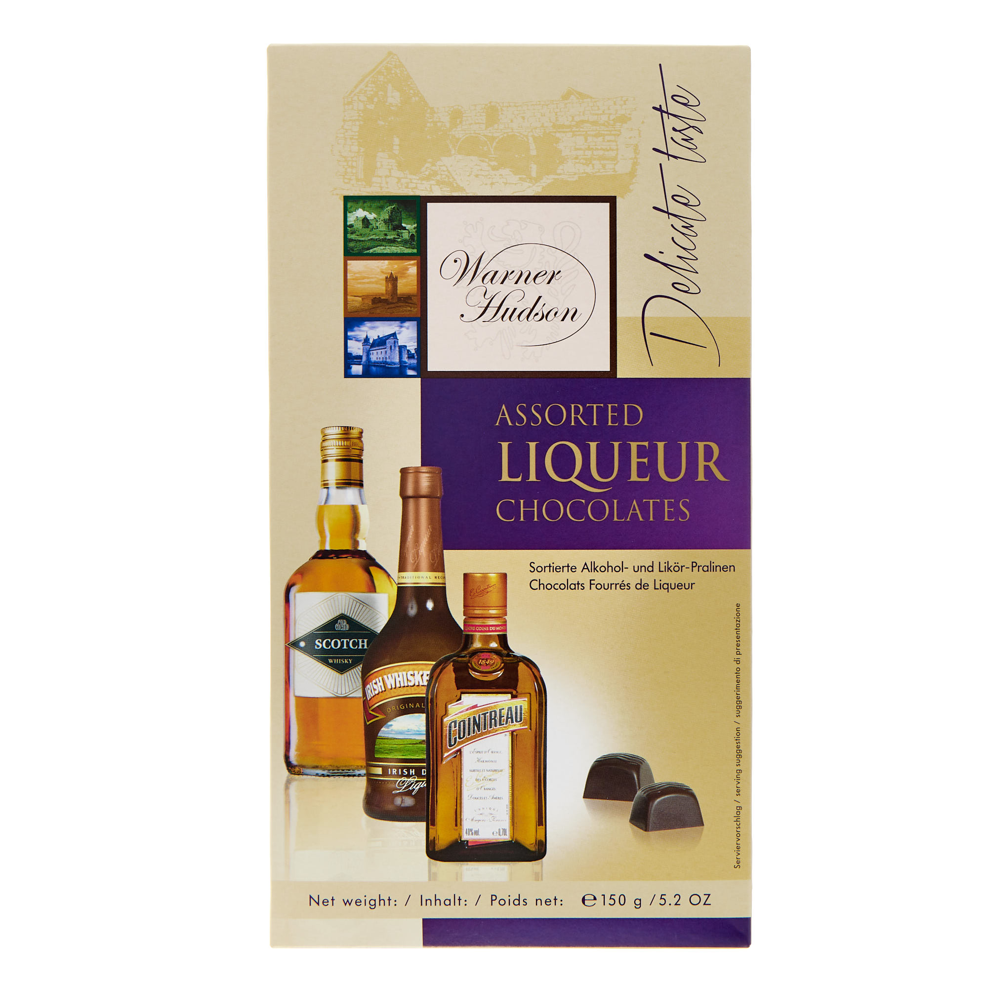 Warner Hudson Assorted Chocolate Liqueurs 150g