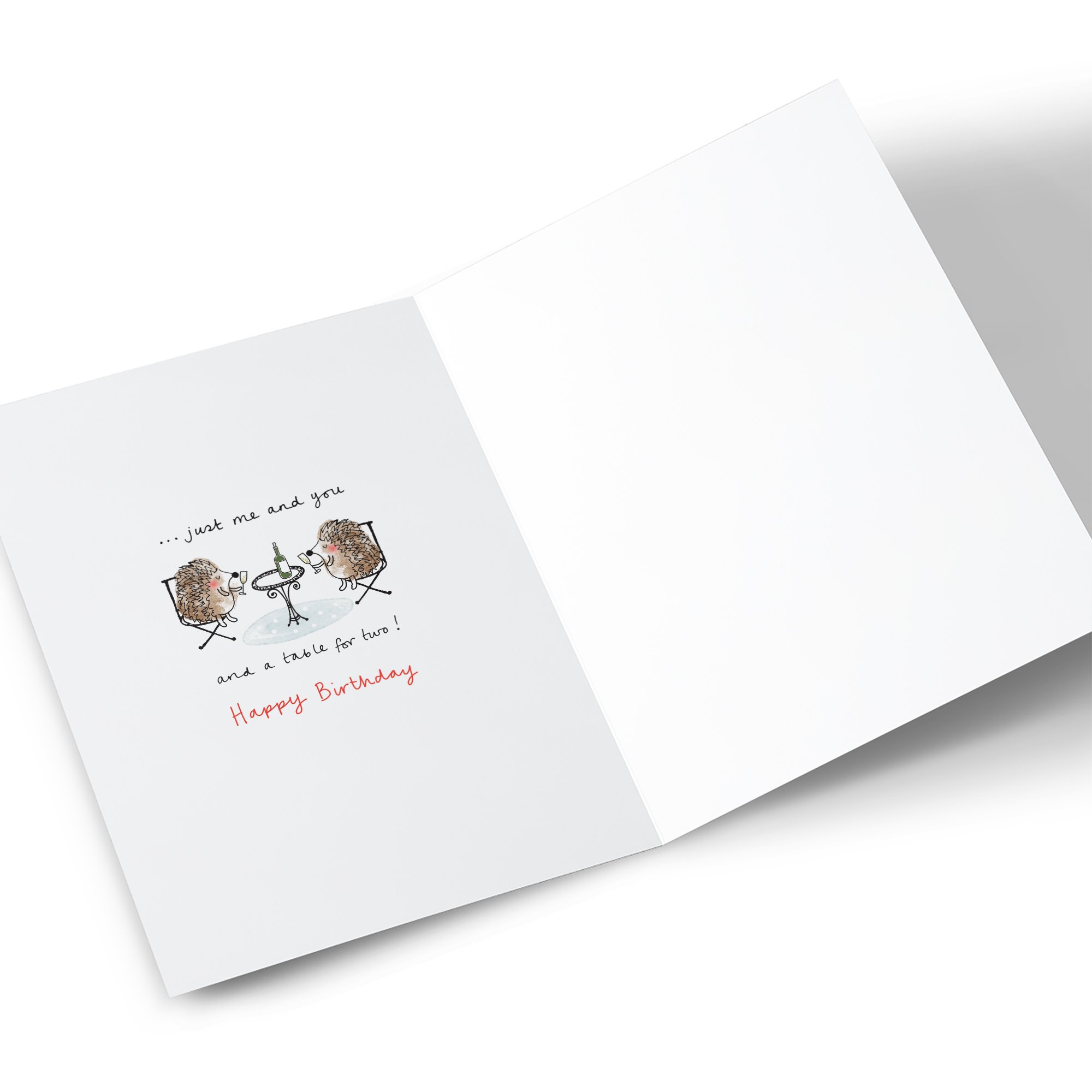 Personalised Birthday Card - Just You and Me Hedgehogs, Husband