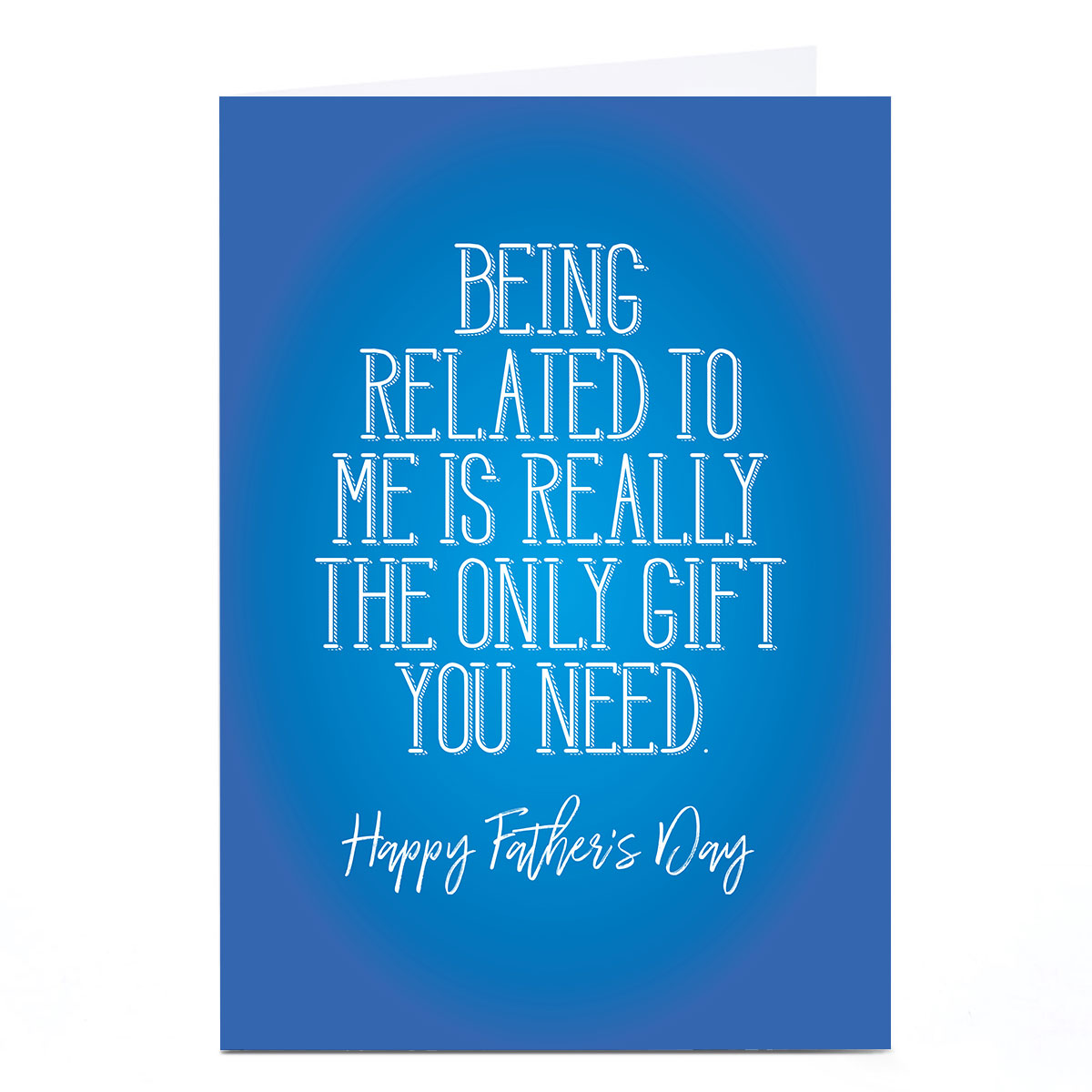 Personalised Punk Father's Day Card - Being Related To Me...
