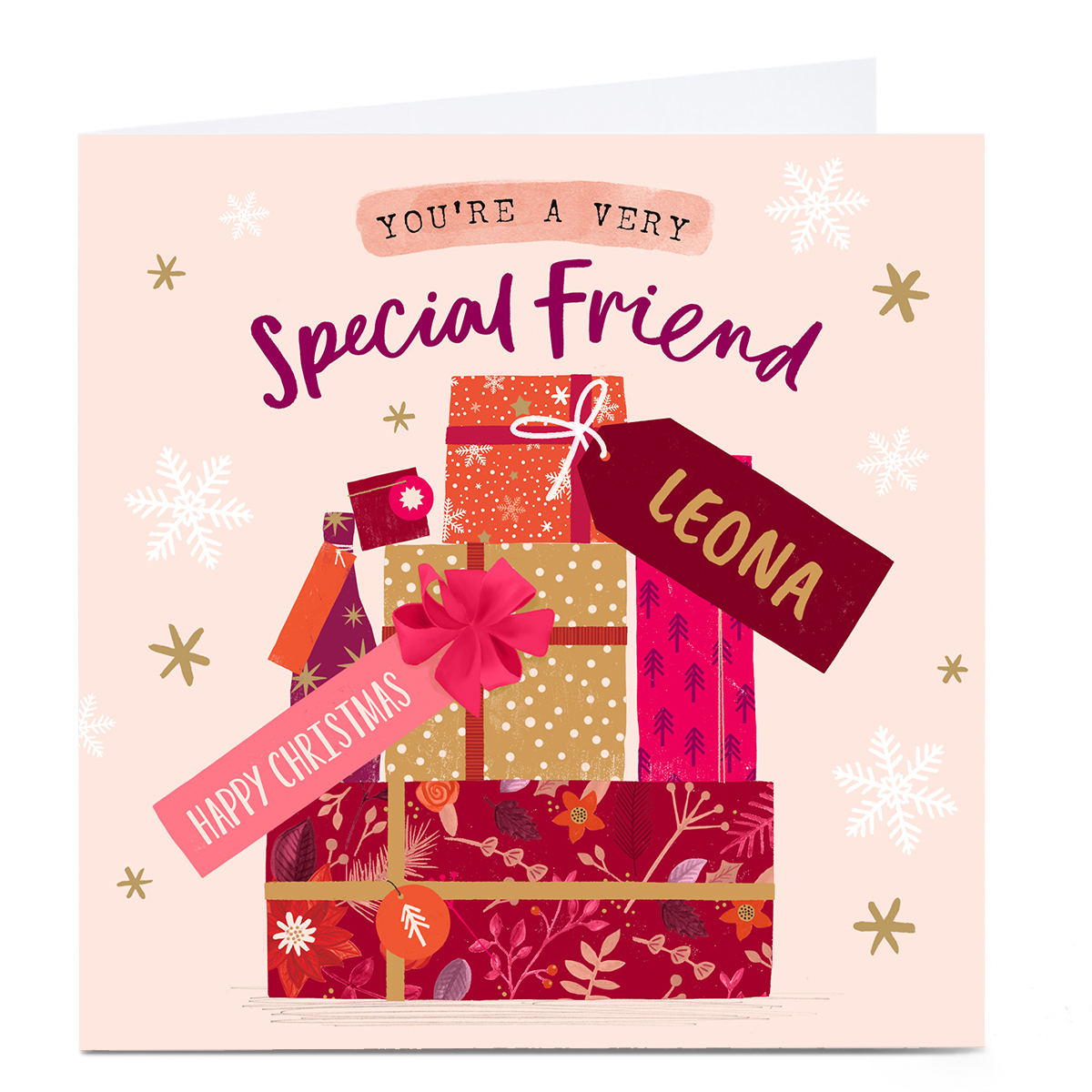 Personalised Christmas Card - Special Friend Presents