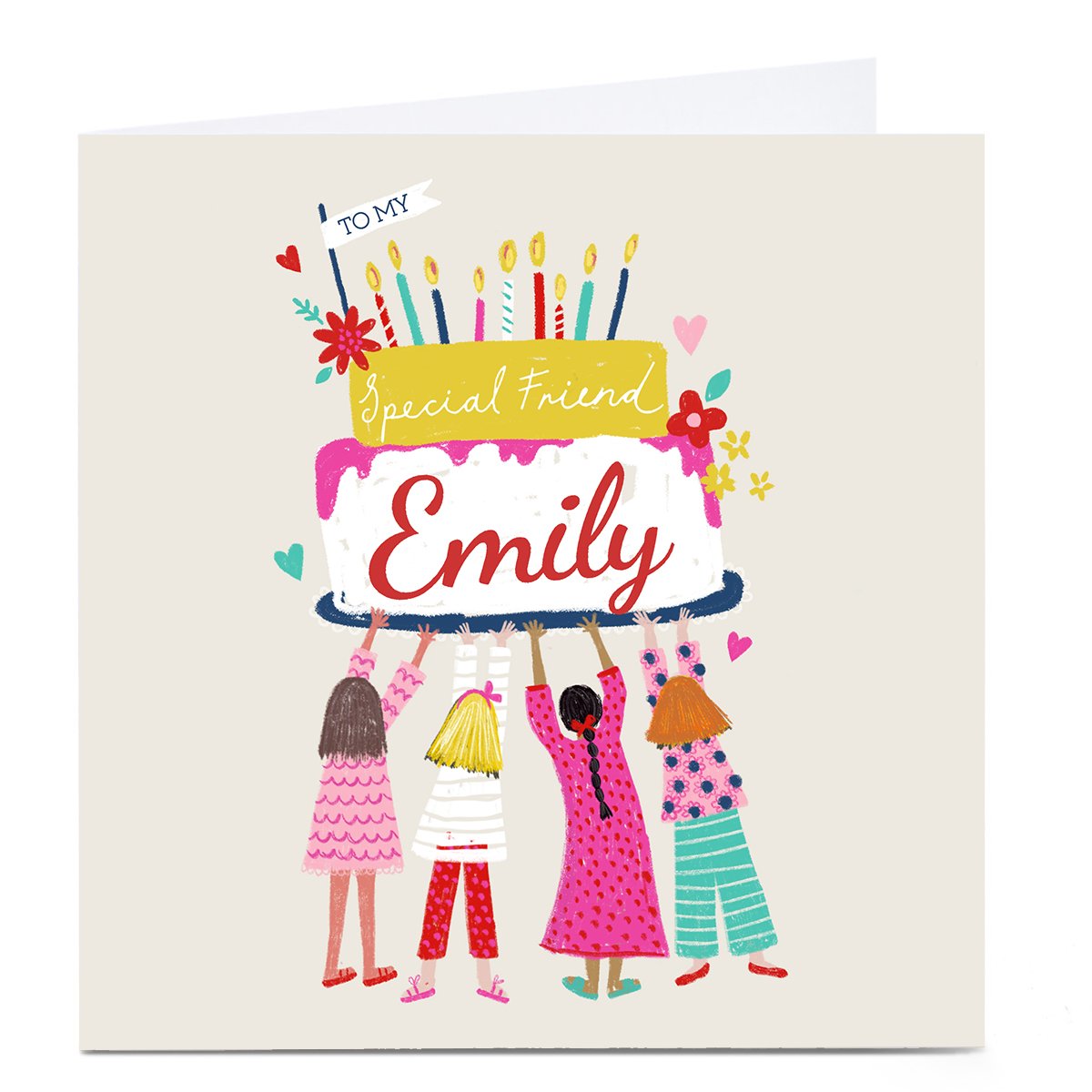 Personalised Kerry Spurling Birthday Card - Special Friend