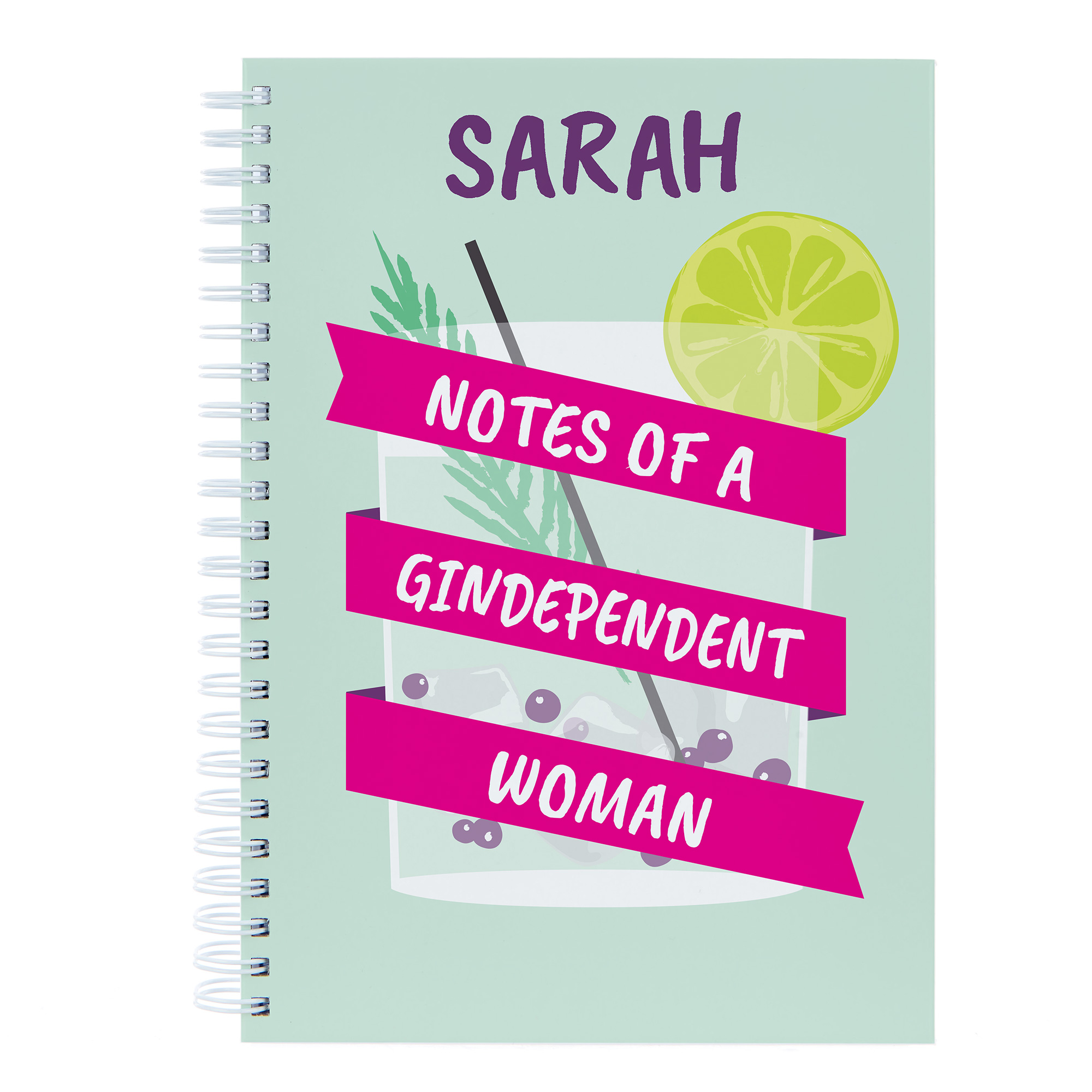 Personalised Notebook - Notes Of A Gindependent Woman