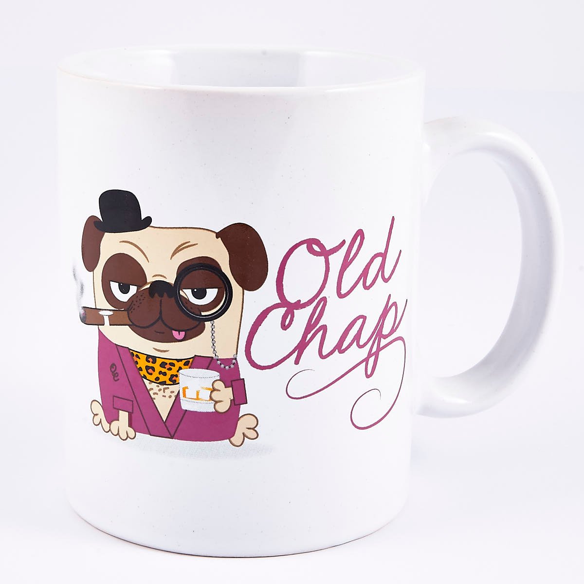 Old Chap' Fancy Pug Large Mug