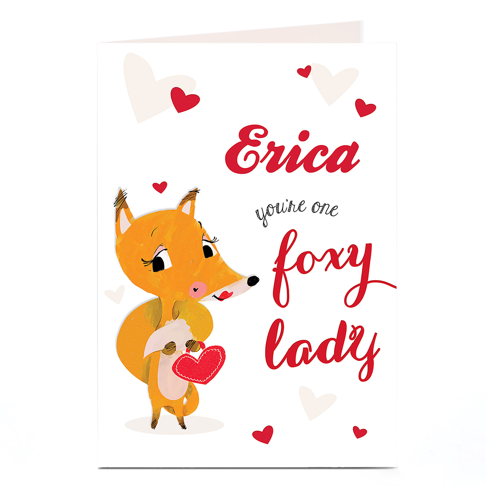 Personalised Card - You're One Foxy Lady