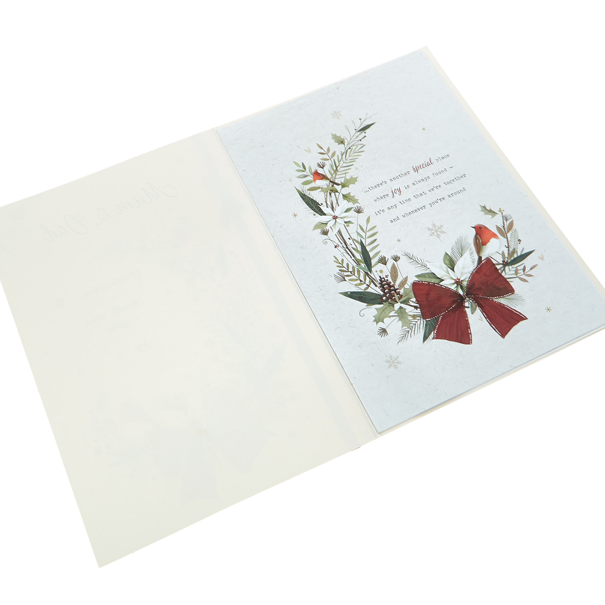 Christmas Card - Mum & Dad Sparkle Shine & Glow