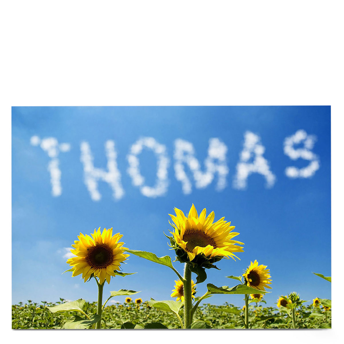 Personalised Card - Sunny Sunflowers