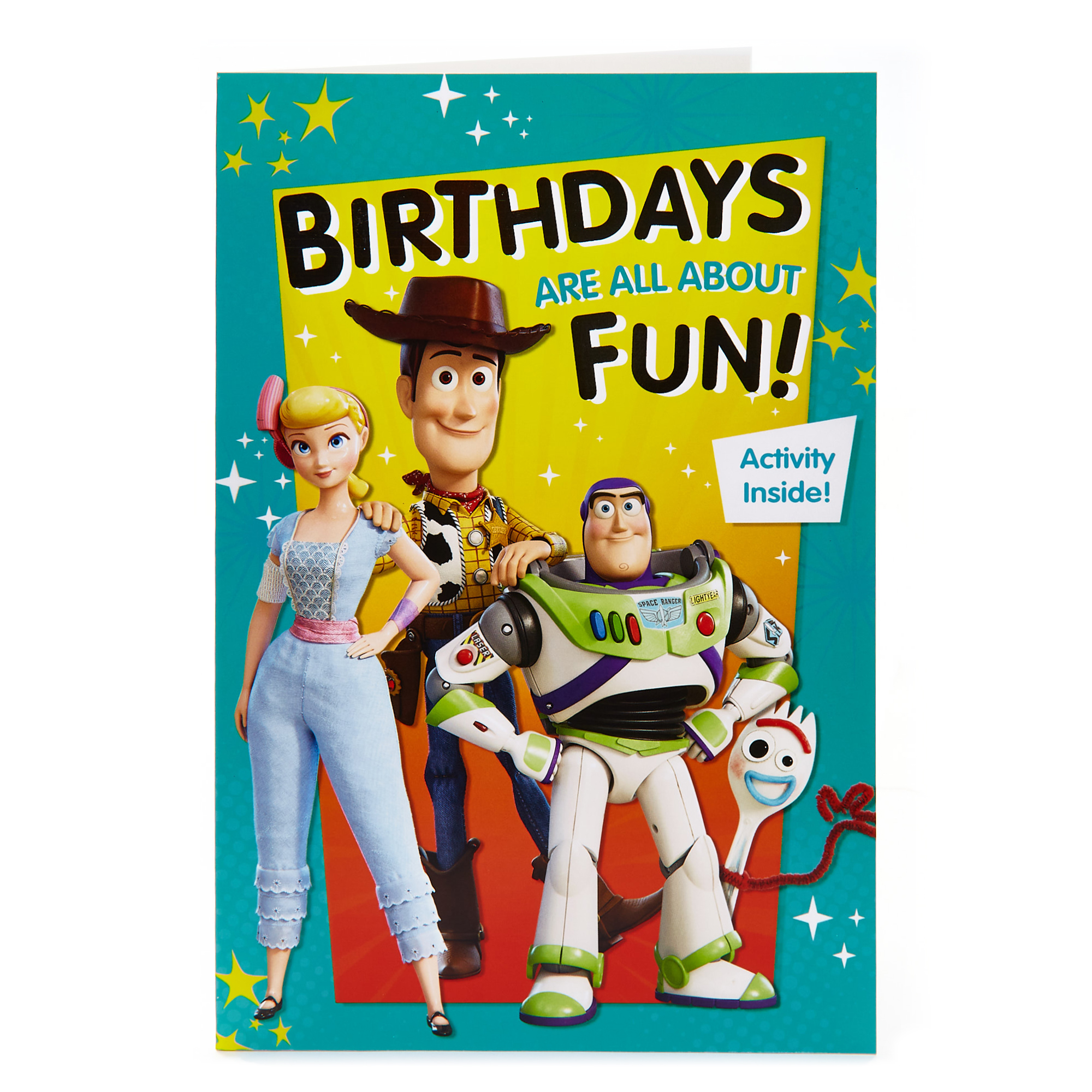 Toy Story 4 Birthday Card - Activity Inside