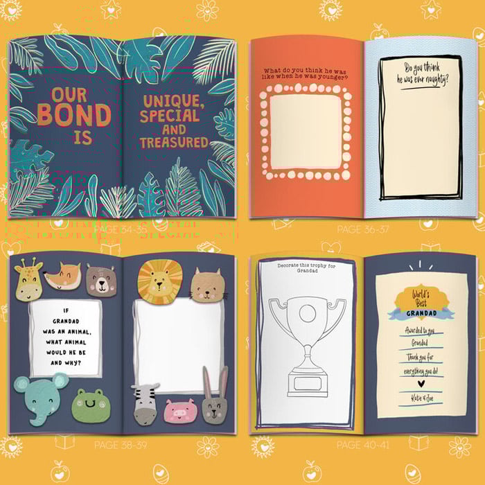 Personalised Fill In With Your Words Book About Grandad