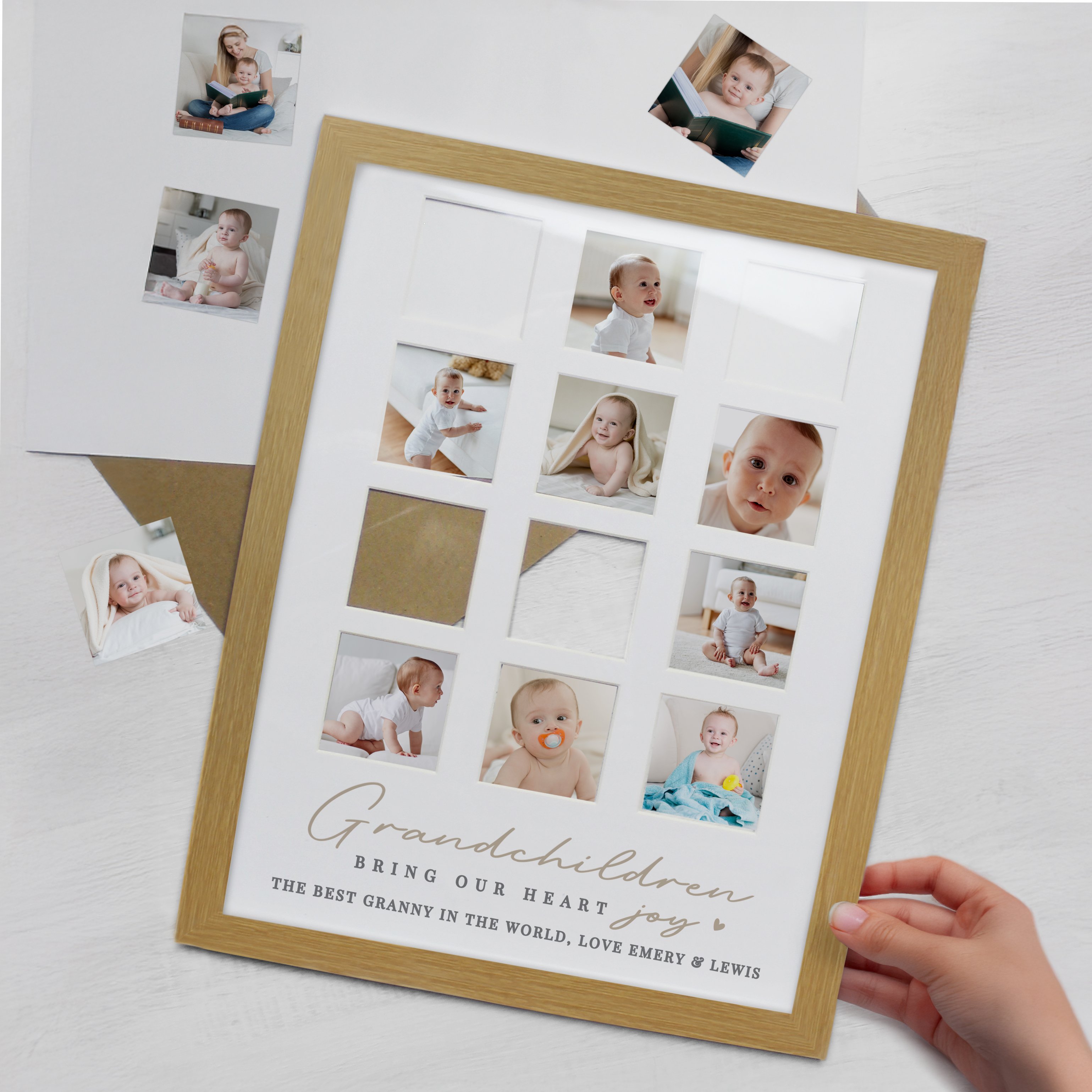 Personalised Multi-Insert Grandchildren Photo Frame
