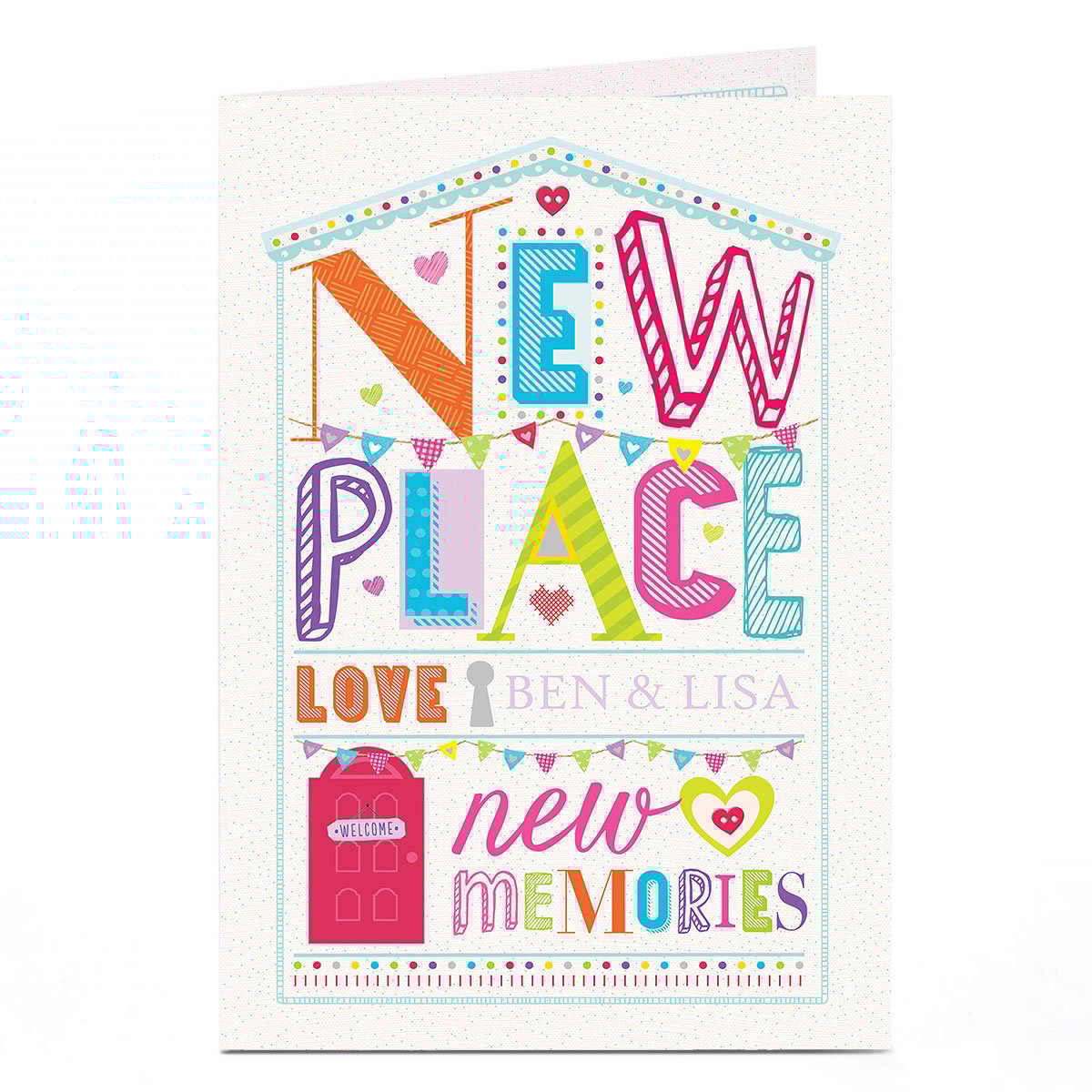 Personalised New Home Card - New Place, New Memories