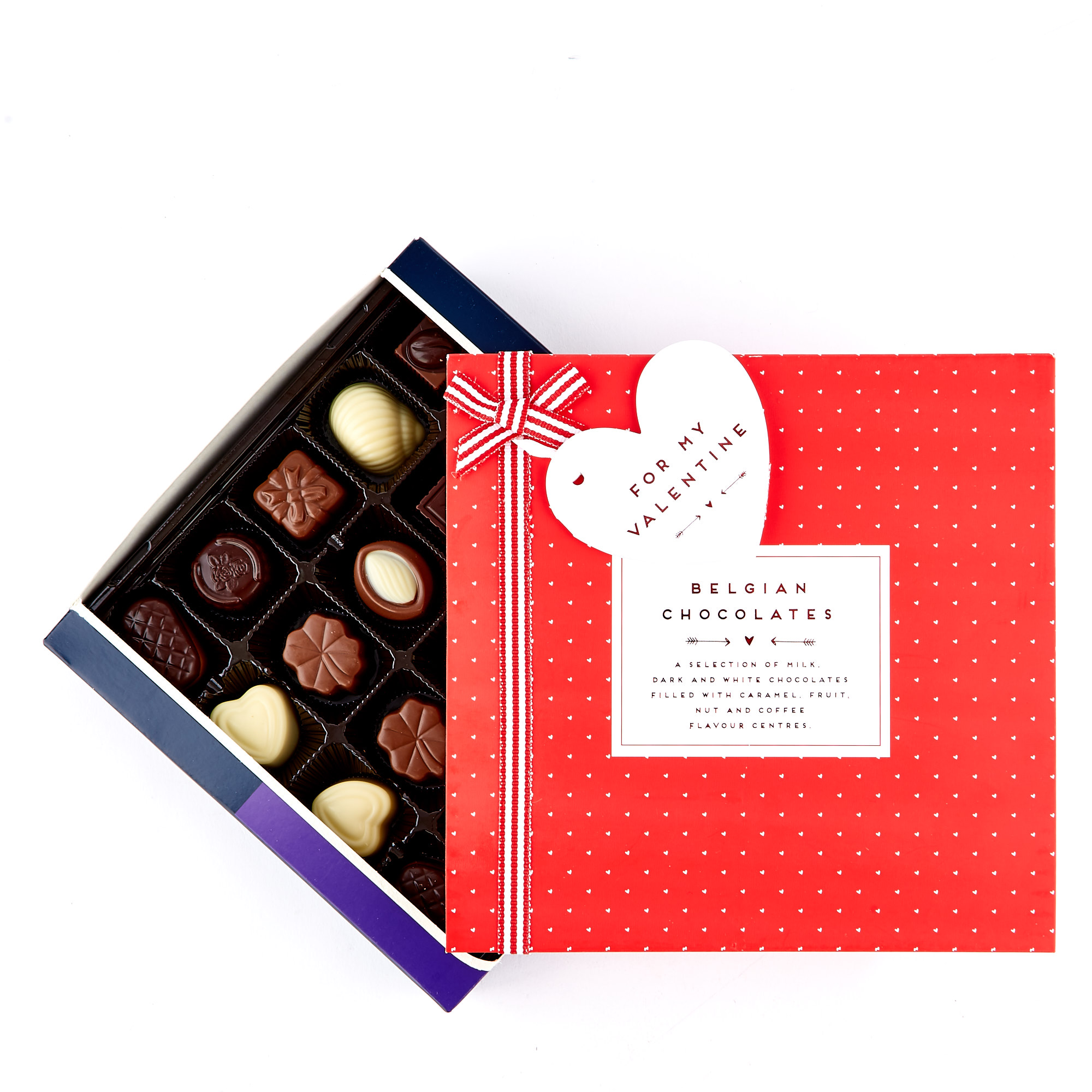 Romantic Valentine's Day Belgian Chocolate Box