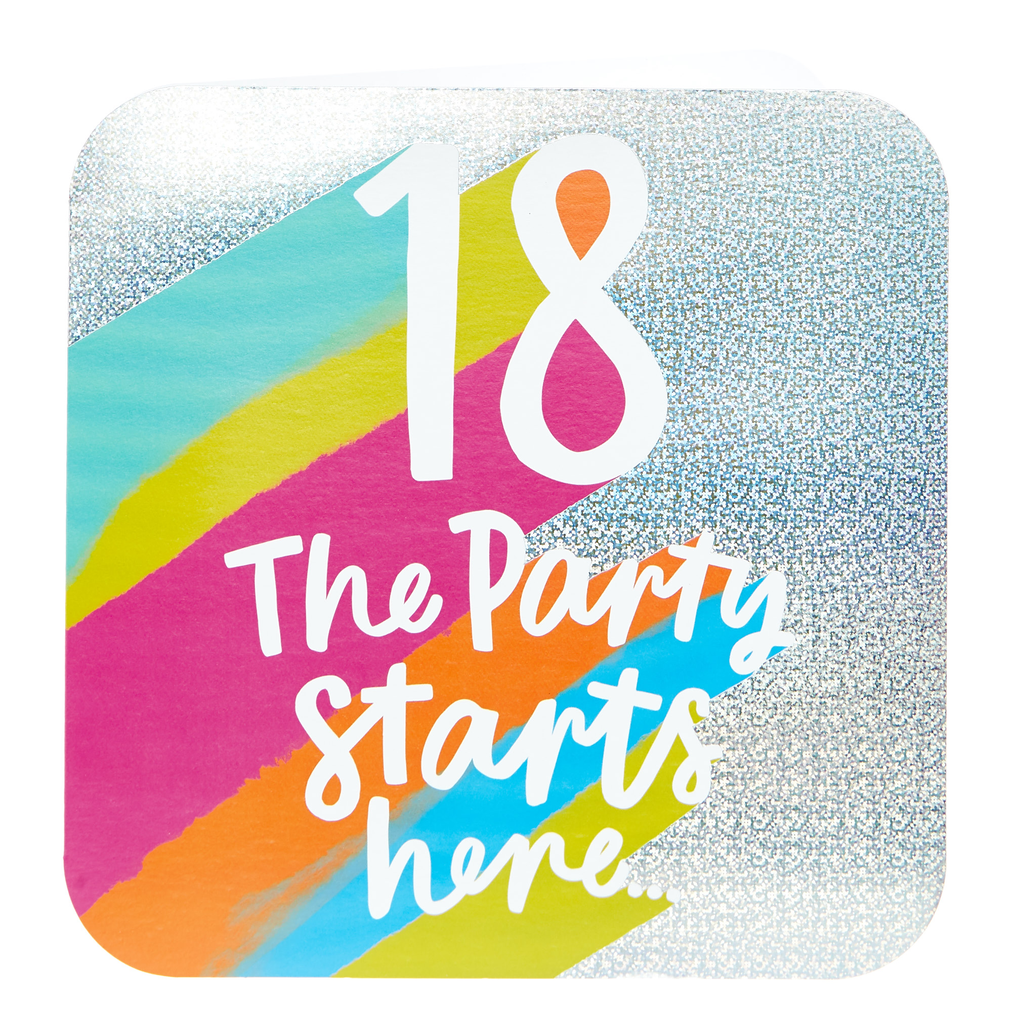 Platinum Collection 18th Birthday Card - The Party Starts Here