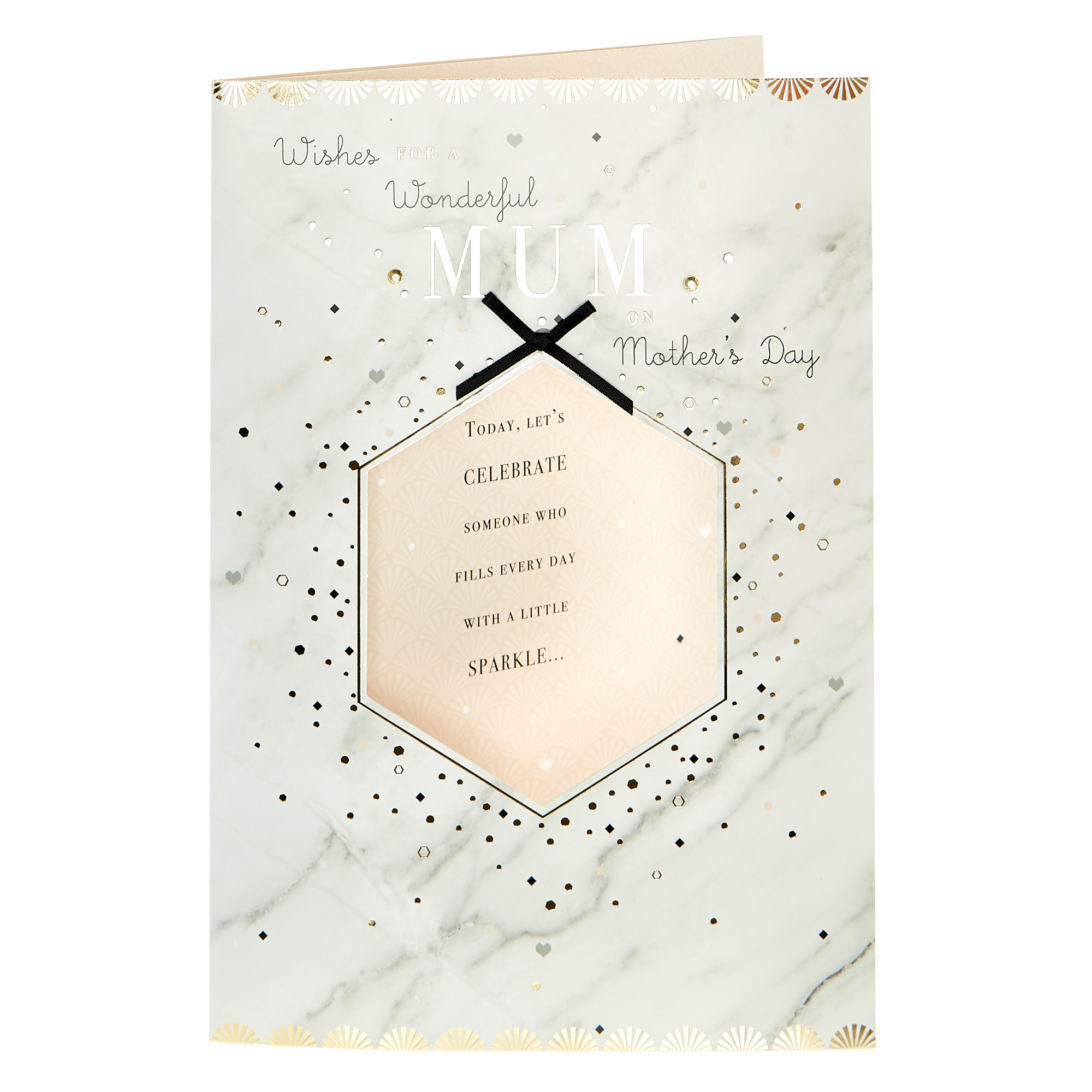 Mother's Day Card - Wonderful Mum Art Deco
