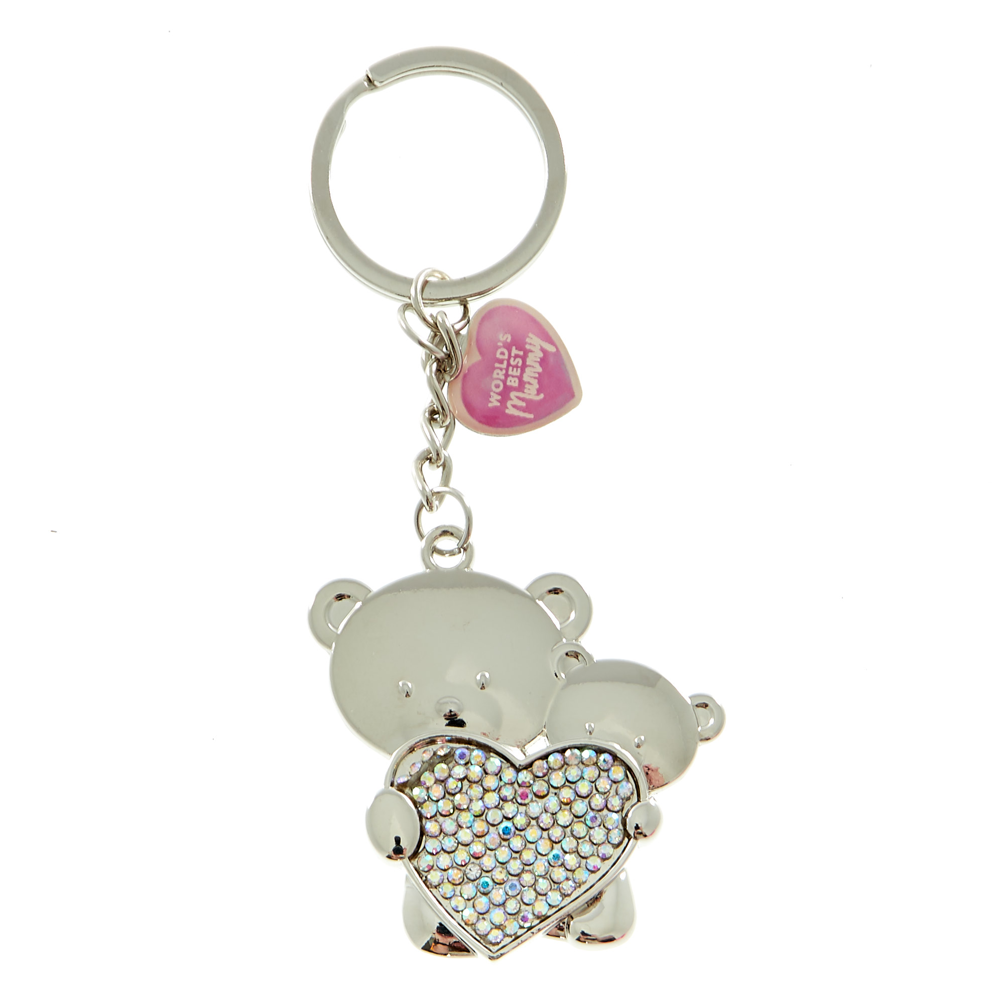 Hugs Bear World's Best Mummy Keyring