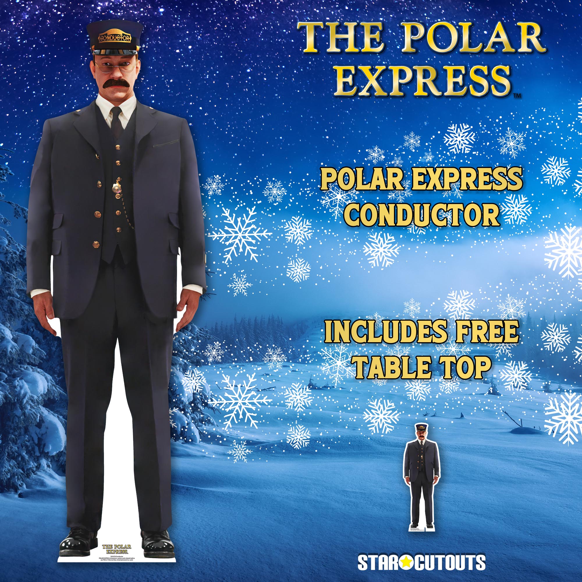 The Conductor Polar Express Cardboard Cutout 
