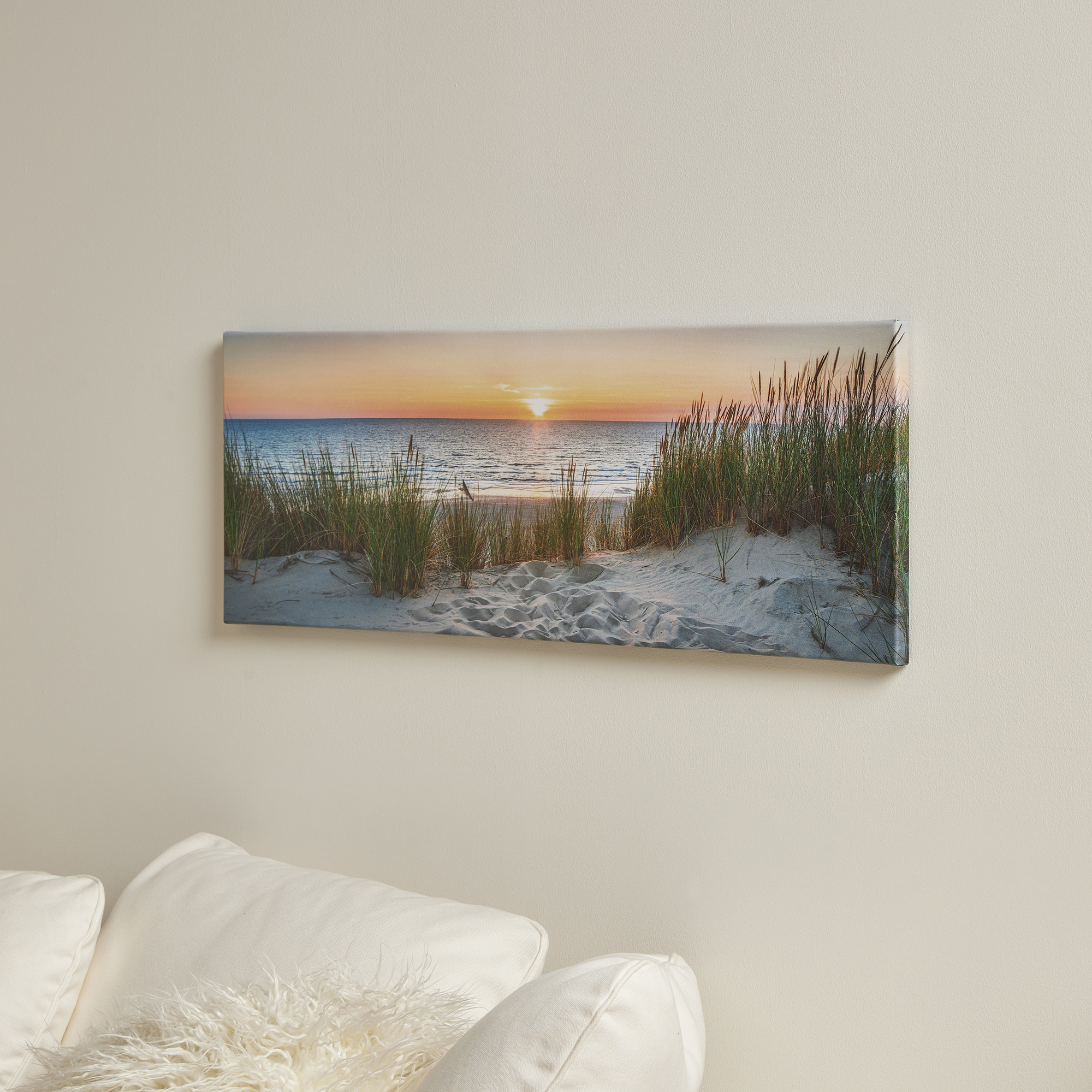 Personalised Panoramic Landscape Photo Canvas 30cm x 90cm