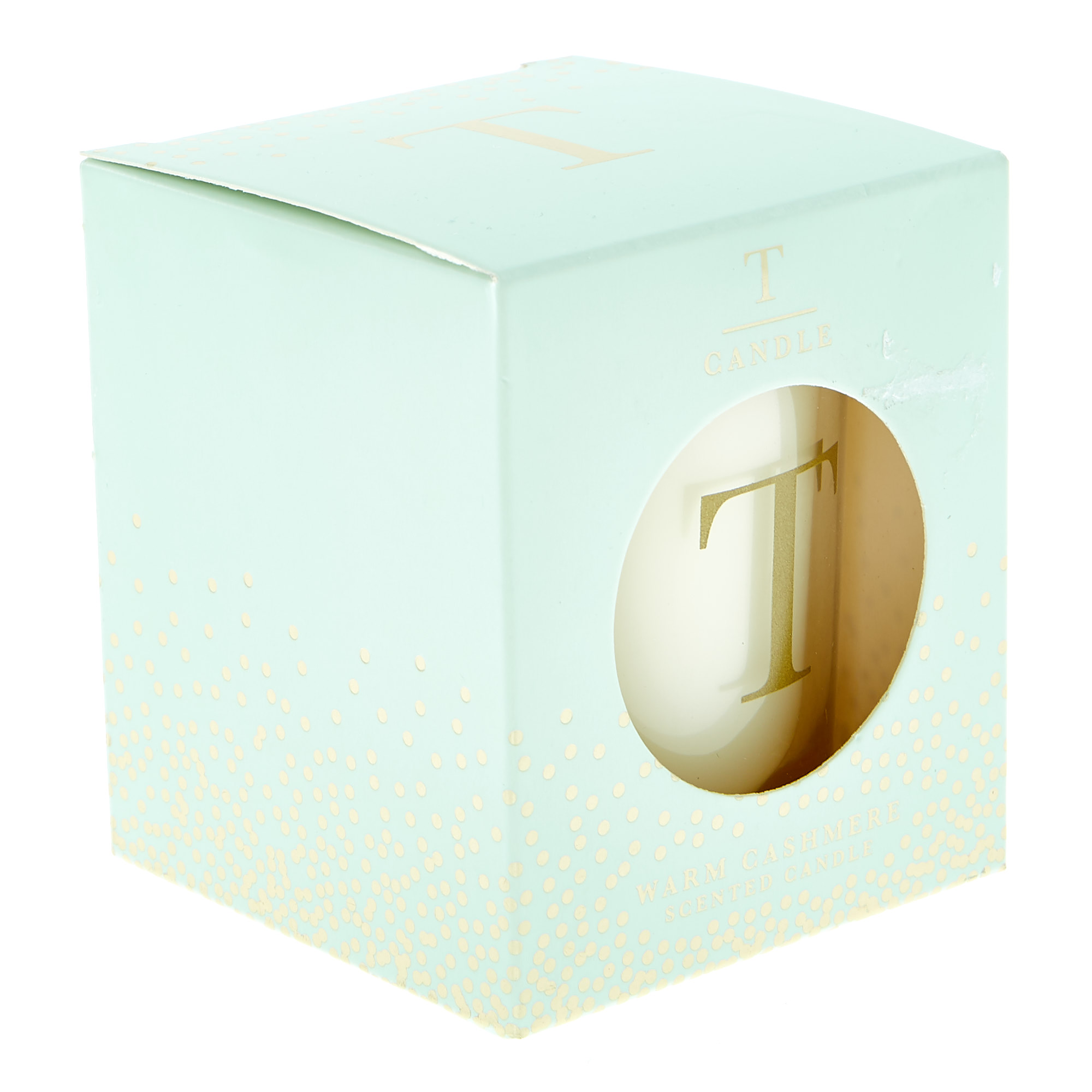 Letter V Warm Cashmere Scented Candle