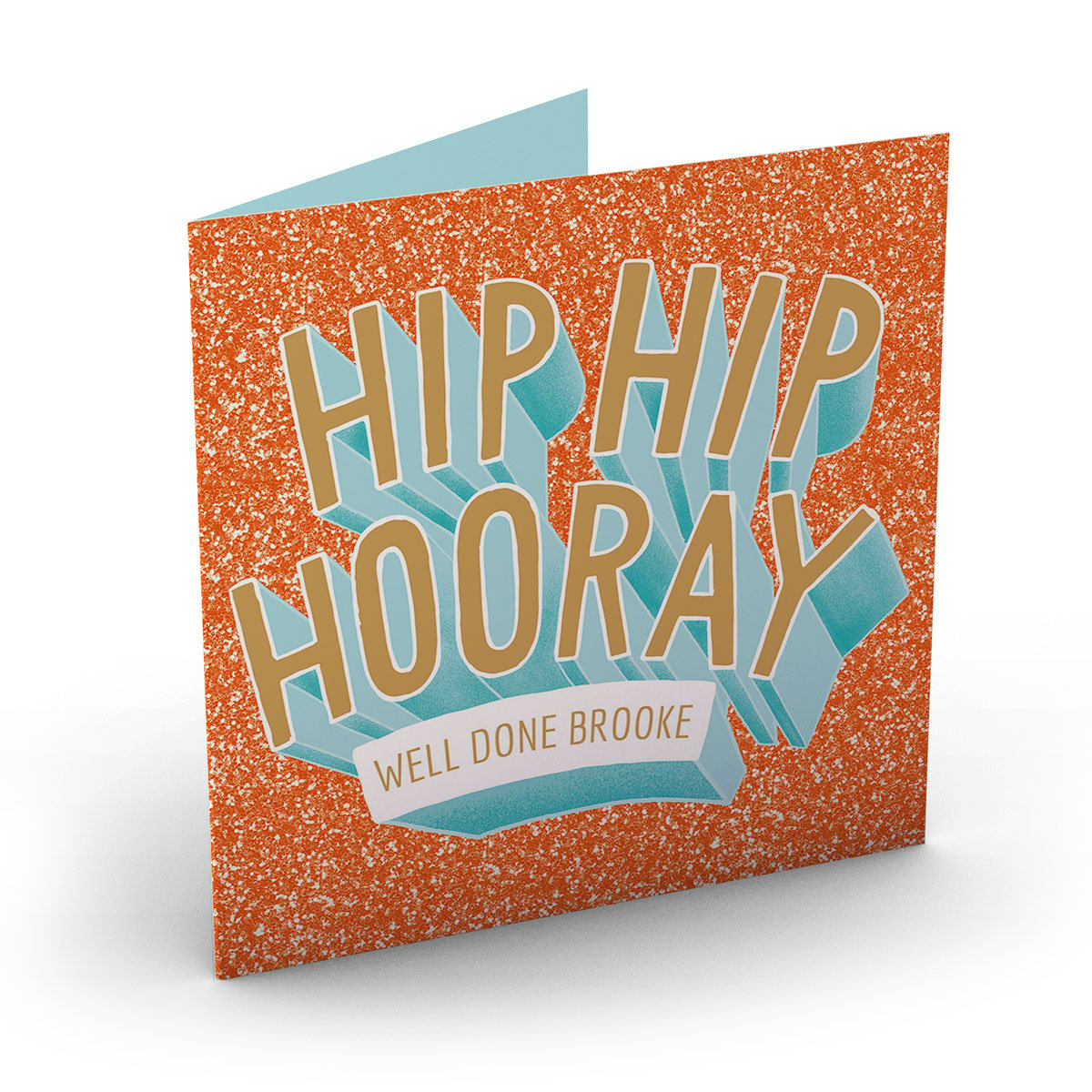 Personalised Well Done Card - Hip Hip Hooray
