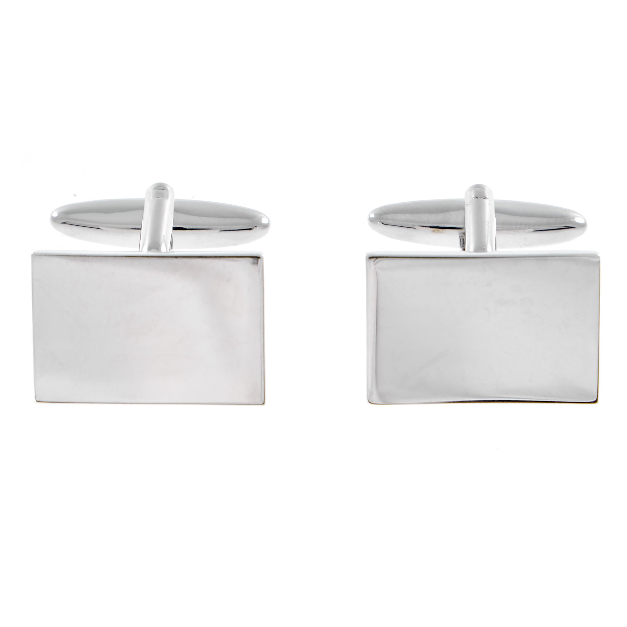 Square Silver Plated Cufflinks