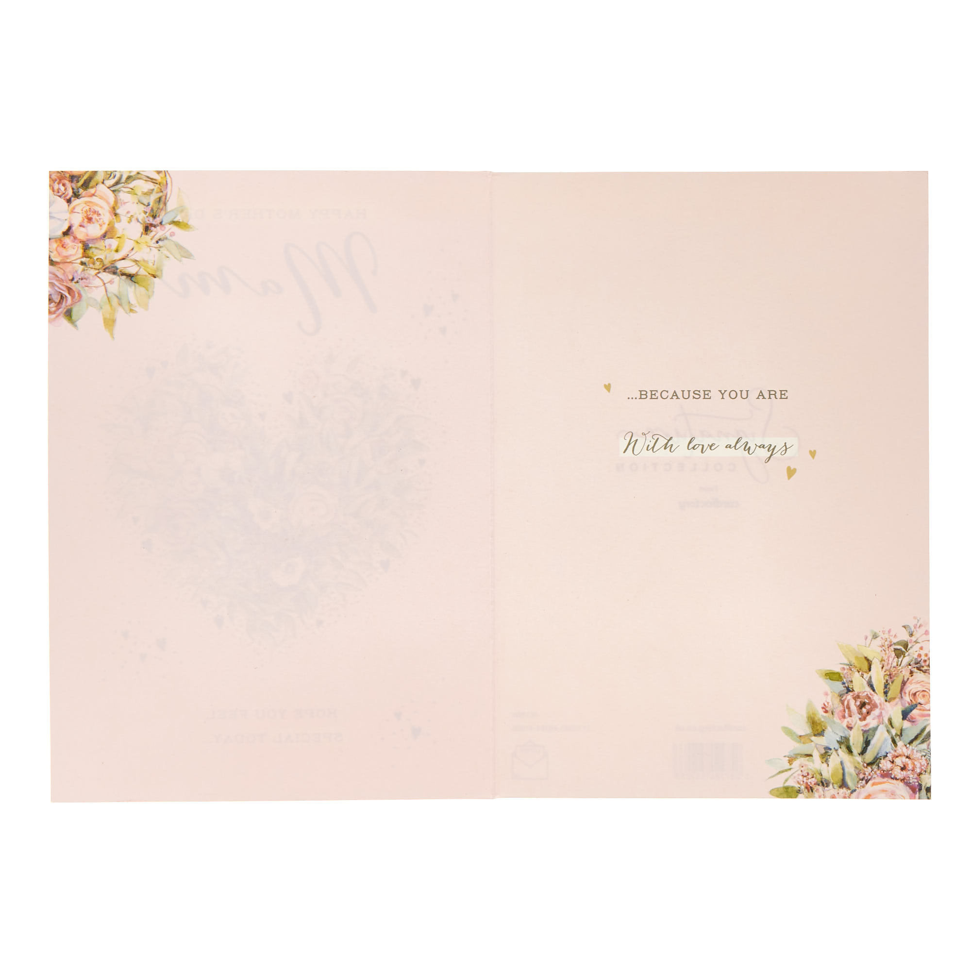 Mam Floral Heart Mother's Day Card