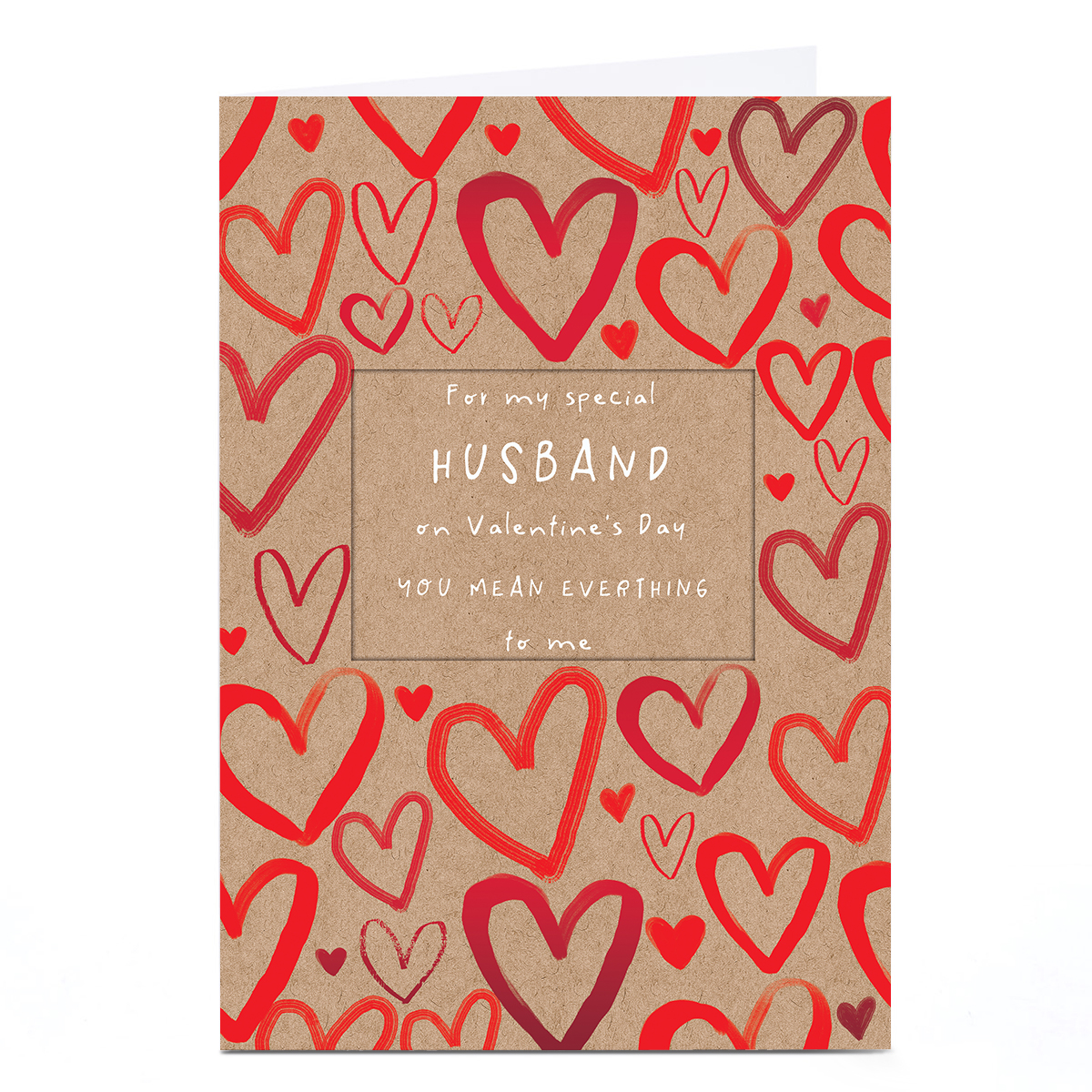 Personalised Valentine's Day Card - You Mean Everything To Me, Husband 